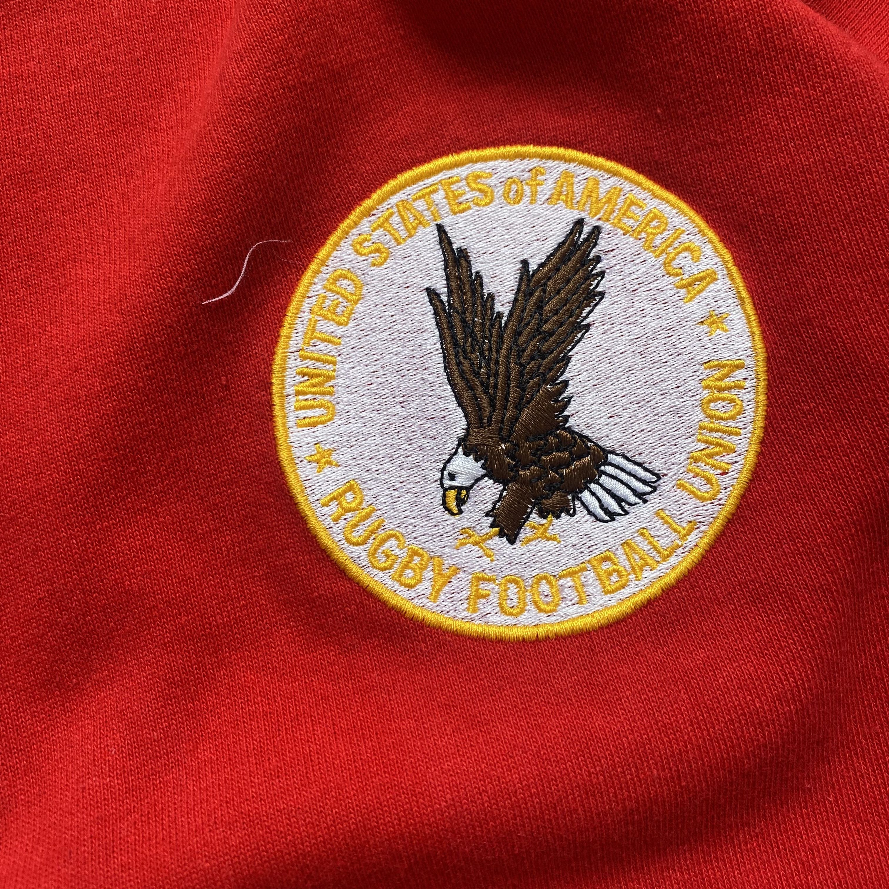 Cotton Traders 🏈USA Rugby Football Union Polo jersey - 1980s World cup Size US L / EU 52-54 / 3 - 4 Thumbnail