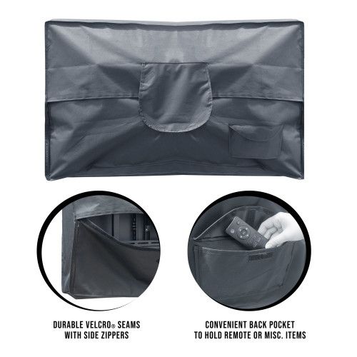 Designer × Homemade Outdoor Weatherproof TV Cover W/ Remote Pocket - 40"- 45" Size US L / EU 52-54 / 3 - 3 Thumbnail