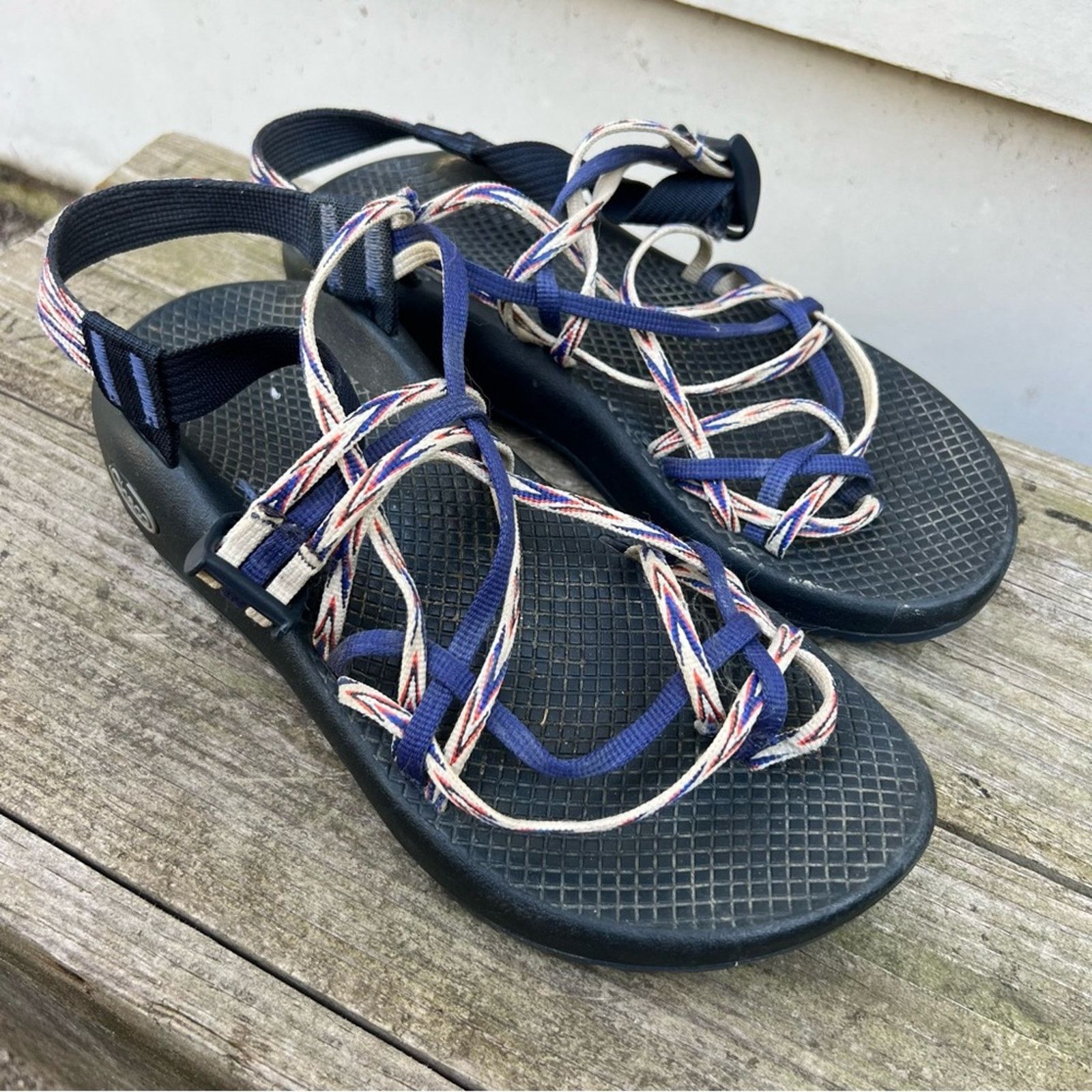 WOMENS Chaco ZX/3 Incan Blue Strappy Hiking Sandals Size