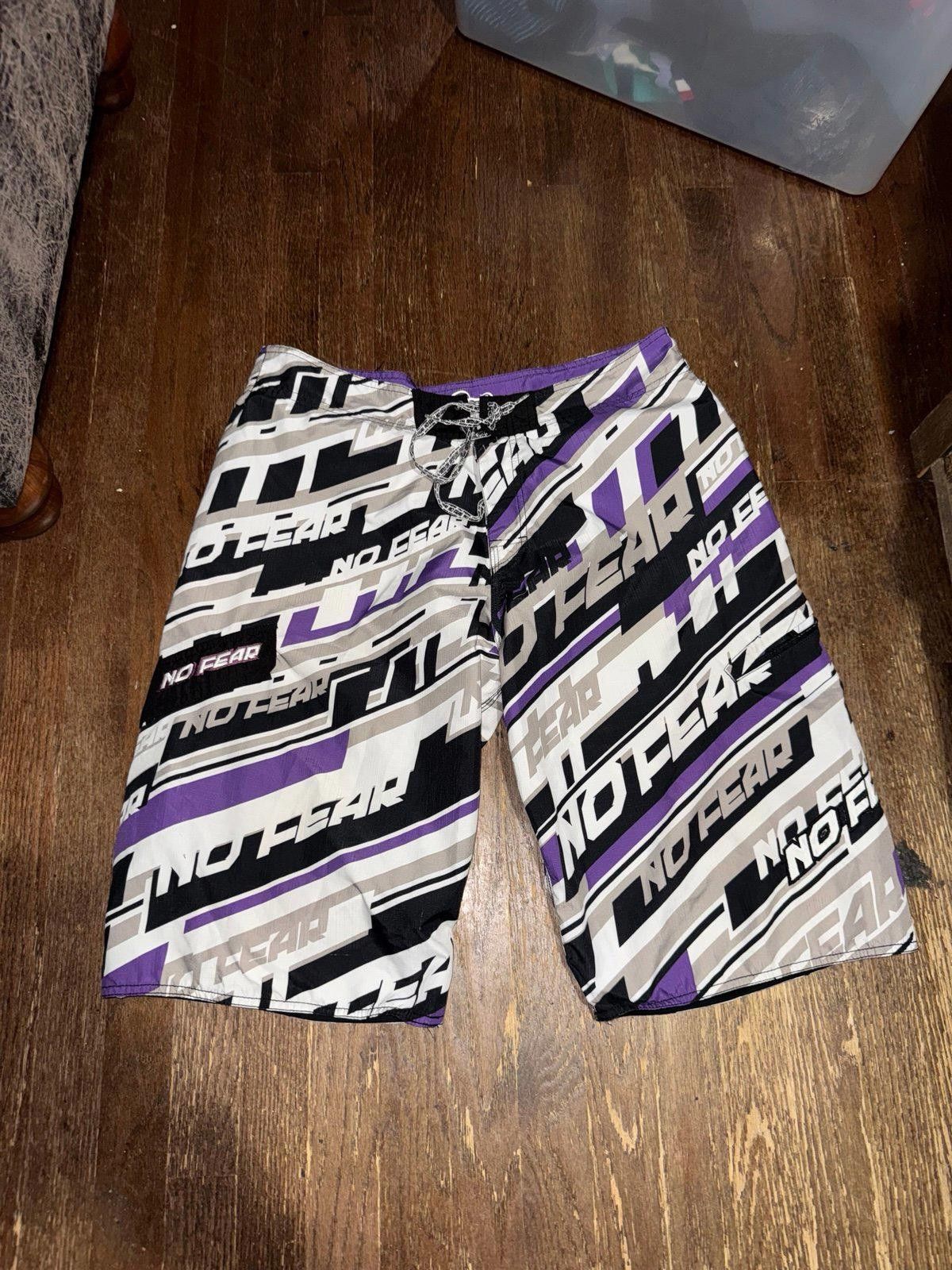 No Fear Vintage Y2K Purple NoFear Swim Trunks Sz XL Rare Surf Beach Size US 36 / EU 52 - 2 Thumbnail