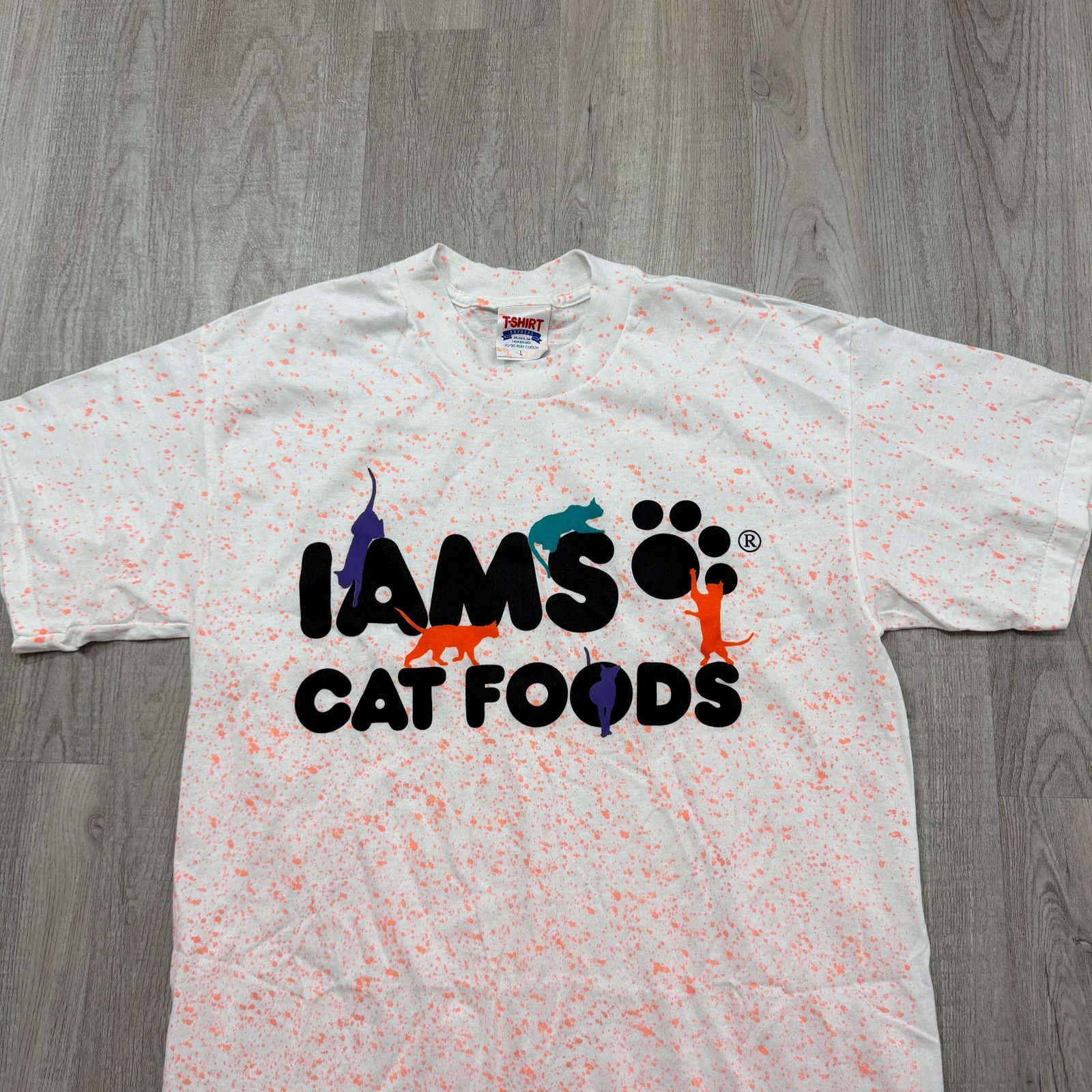 Vintage Vintage Iams Pet Food All Over Print Shirt Men's Large 90s Size US L / EU 52-54 / 3 - 2 Thumbnail