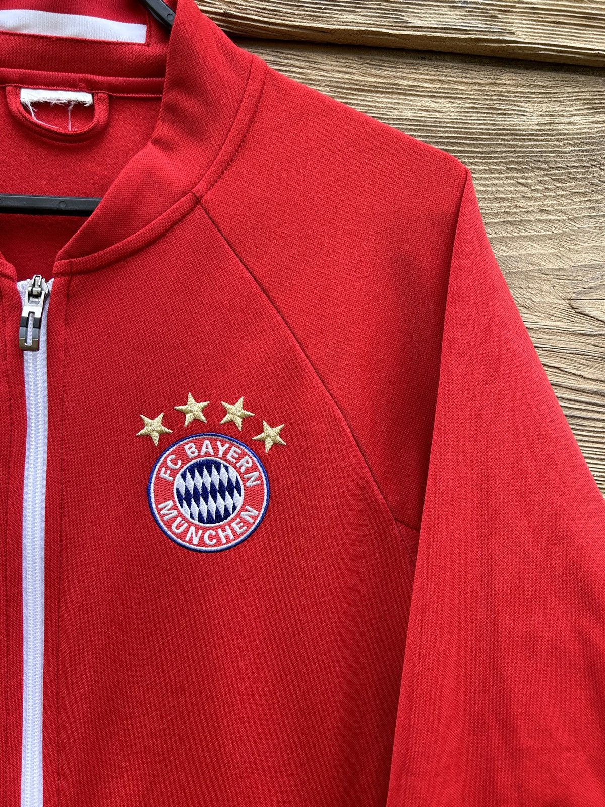 Adidas Adidas x Fc Bayern Munchen Munich Zippered Track Jacket Size US M / EU 48-50 / 2 - 2 Thumbnail