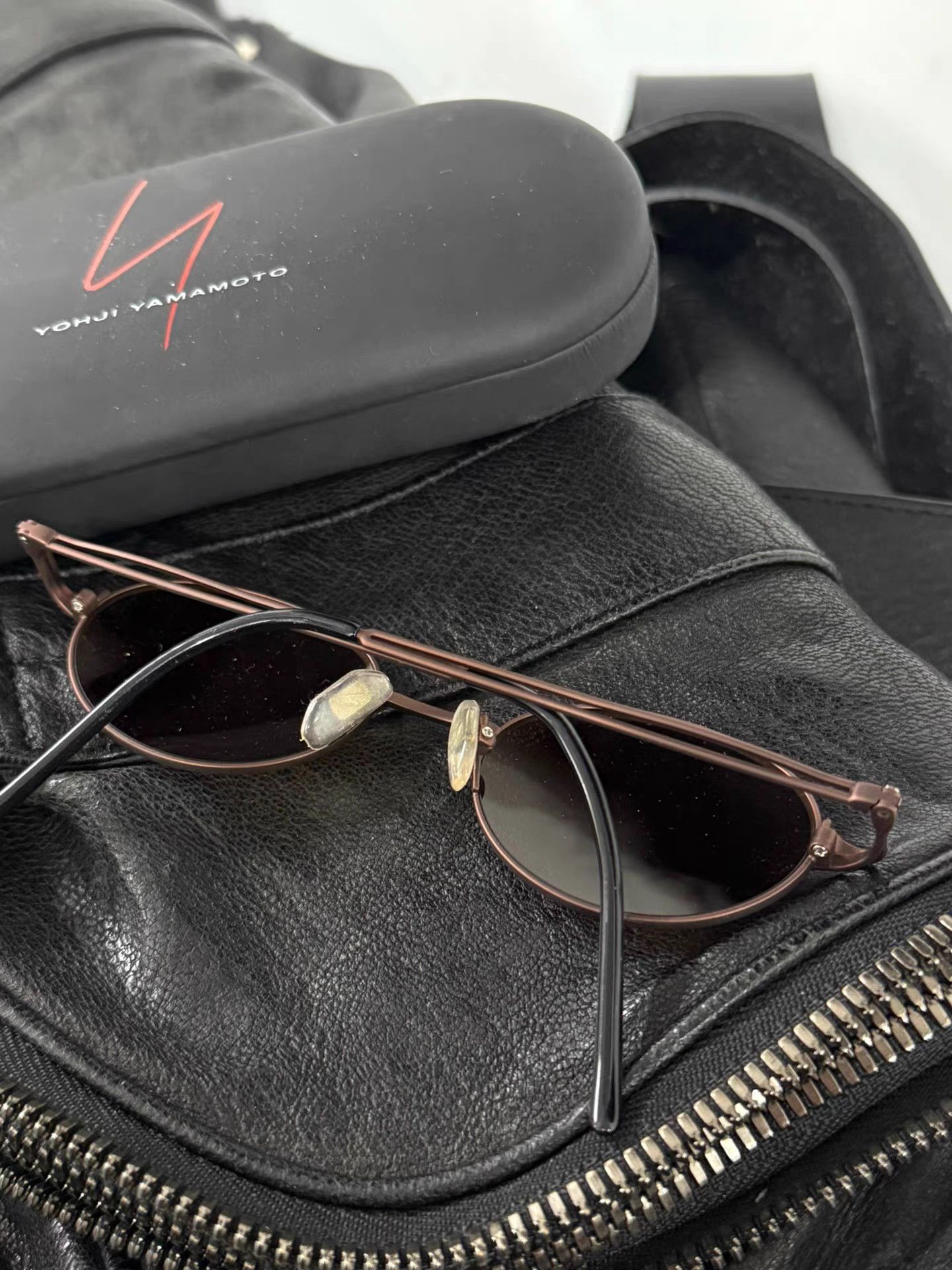 Yohji Yamamoto yohji yamamoto 00S Brushed Metal Glasses K20 Size ONE SIZE - 5 Thumbnail