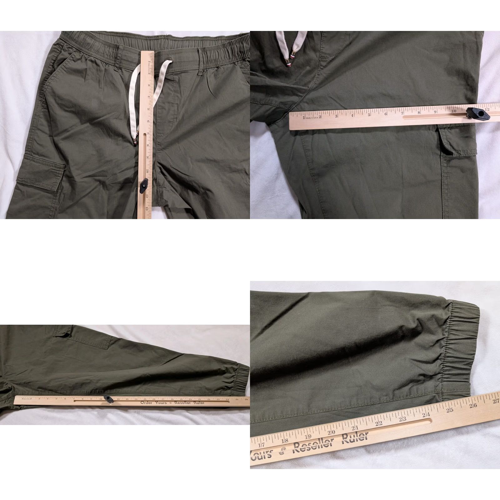 Vintage VINTAGE Tommy Jeans Pants Men M Green Y2K Cargo Joggers Elastic Waist 32 Size US 32 / EU 48 - 8 Thumbnail