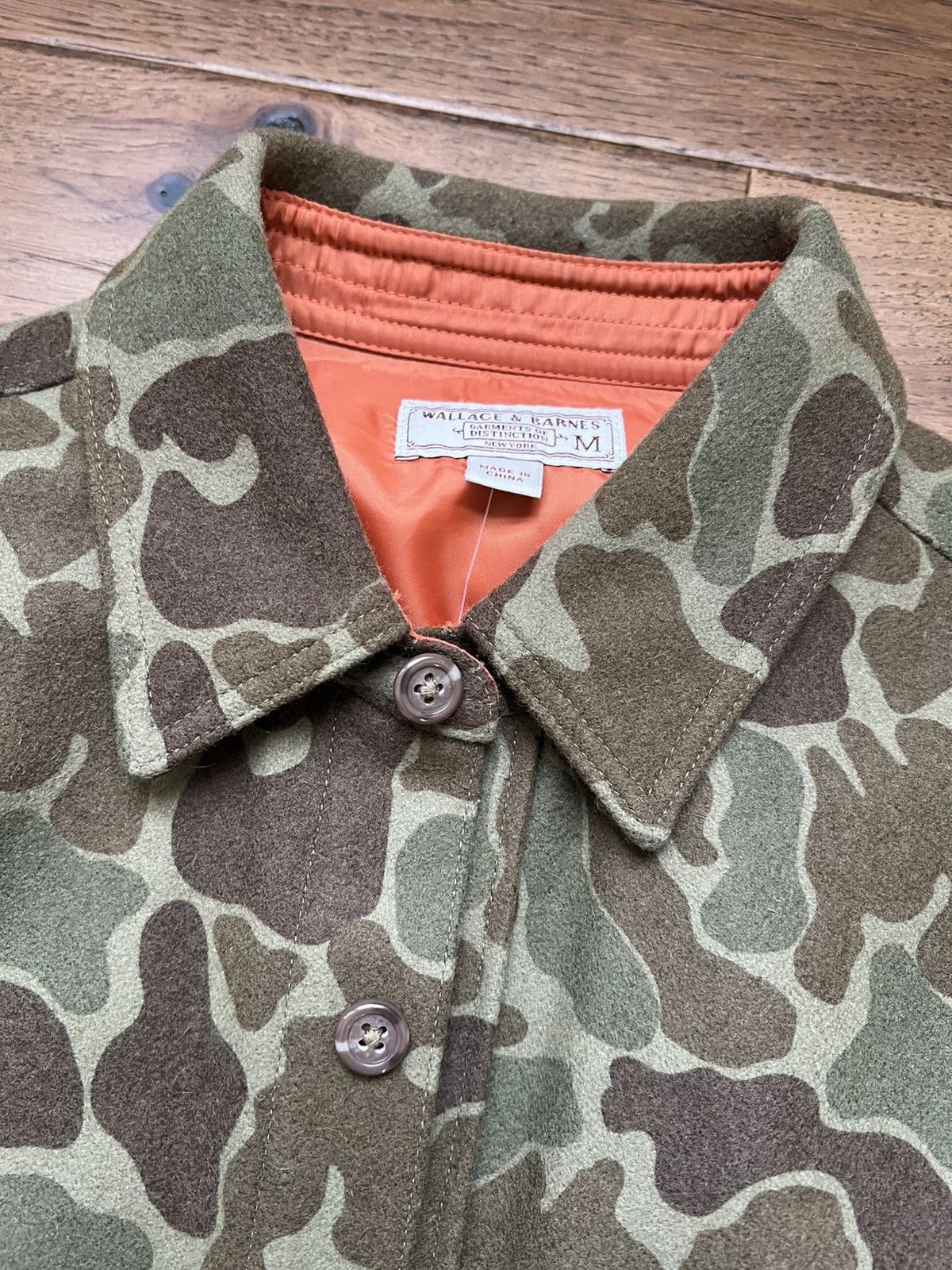 Wallace & Barnes Wallace and Barnes J. Crew Camo Shirt Jacket Medium Shacket Size US M / EU 48-50 / 2 - 4 Thumbnail