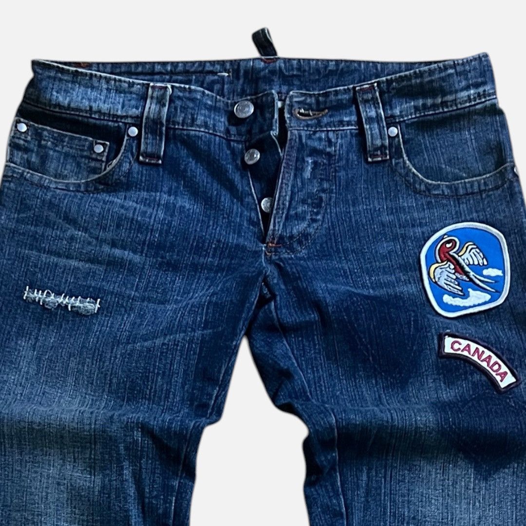 Dsquared2 Dsquared2 SS04 "Chip Chip" Patch Denim Jeans Size US 32 / EU 48 - 3 Thumbnail