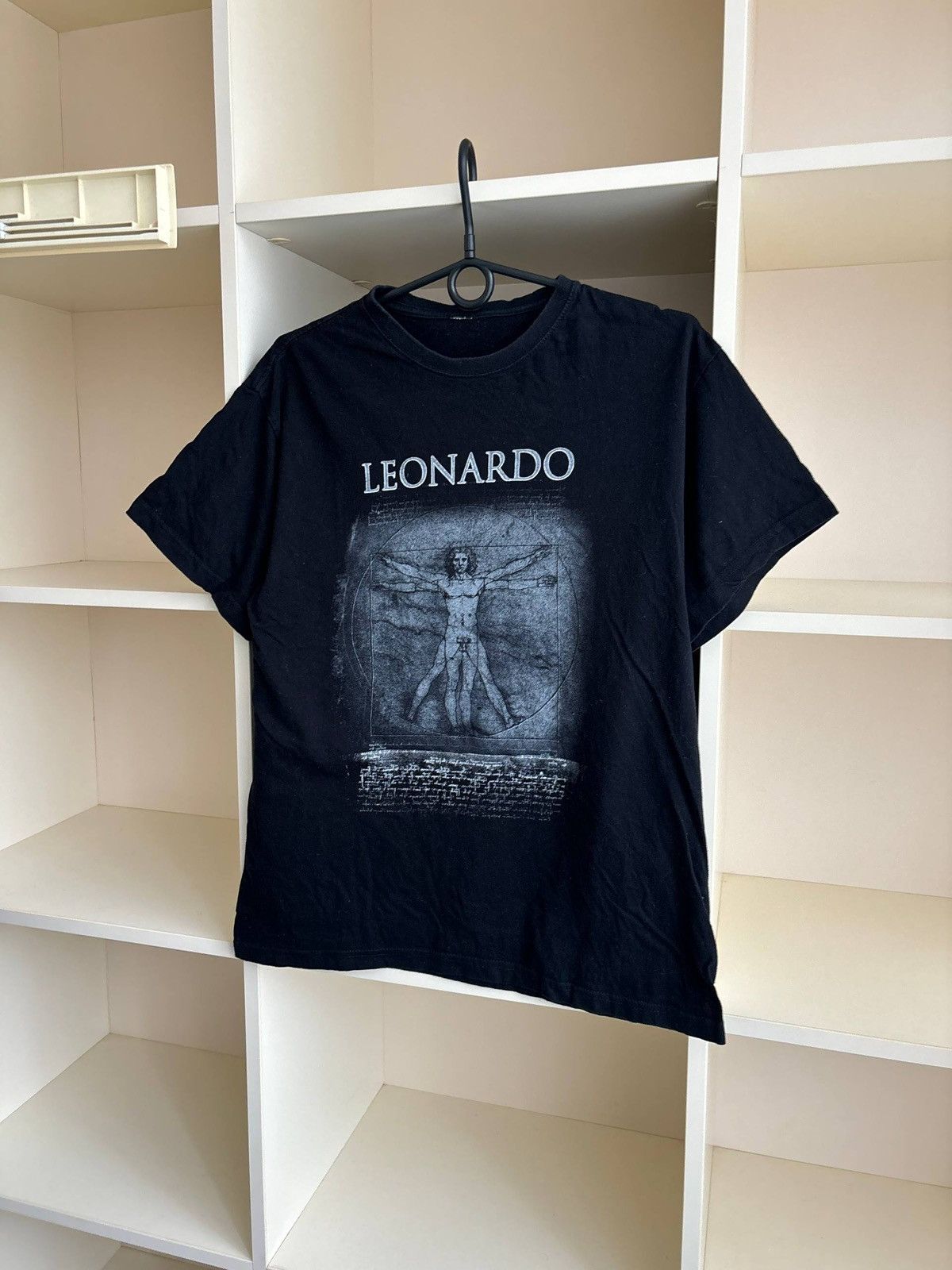 Vintage Vintage Leonardo da Vinci Vitruvian Man T-Shirt Black Size US M / EU 48-50 / 2 - 2 Thumbnail