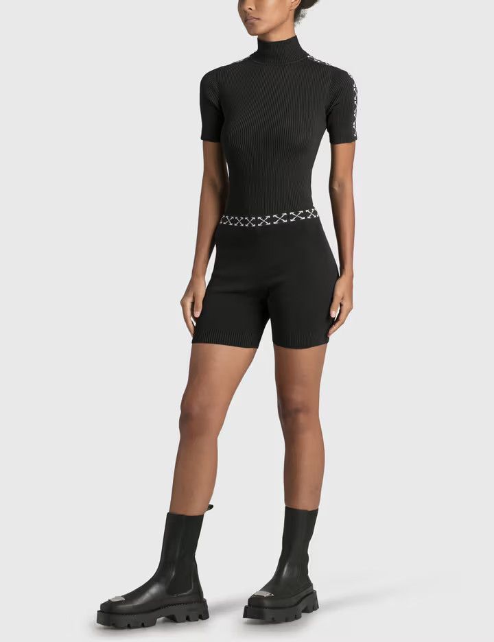 Off-White o1y1225 Turtleneck Sweater in Black Size L / US 10 / IT 46 - 4 Thumbnail