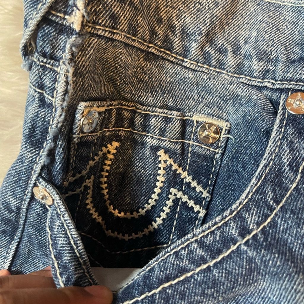 True Religion True Religion Blue Straight Leg Jeans Classic Denim Style Size US 36 / EU 52 - 6 Thumbnail