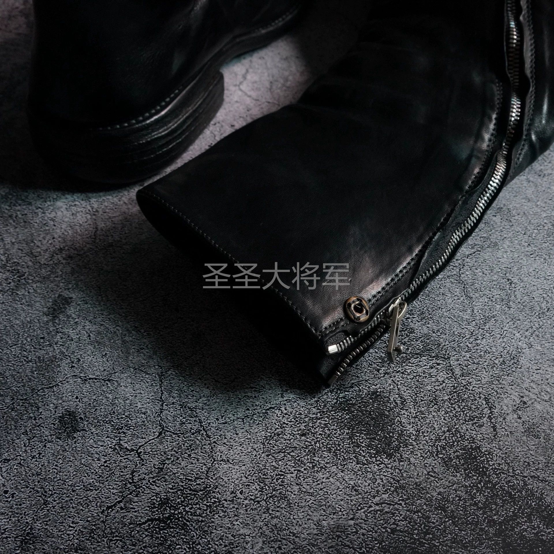Carol Christian Poell CCP 2687P Black Horsehide Cutout Boots Size US 6 / EU 39 - 6 Thumbnail