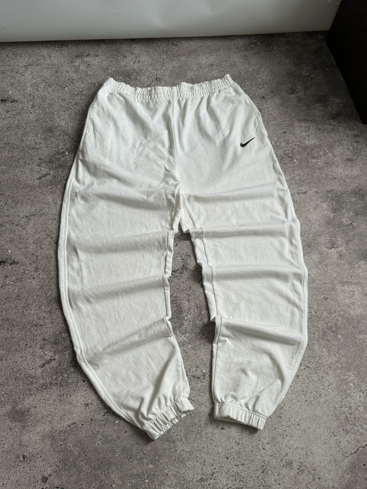 Nike × Vintage Vintage Nike Y2K baggy white oversized sport pants Size US 32 / EU 48 - 1 Thumbnail