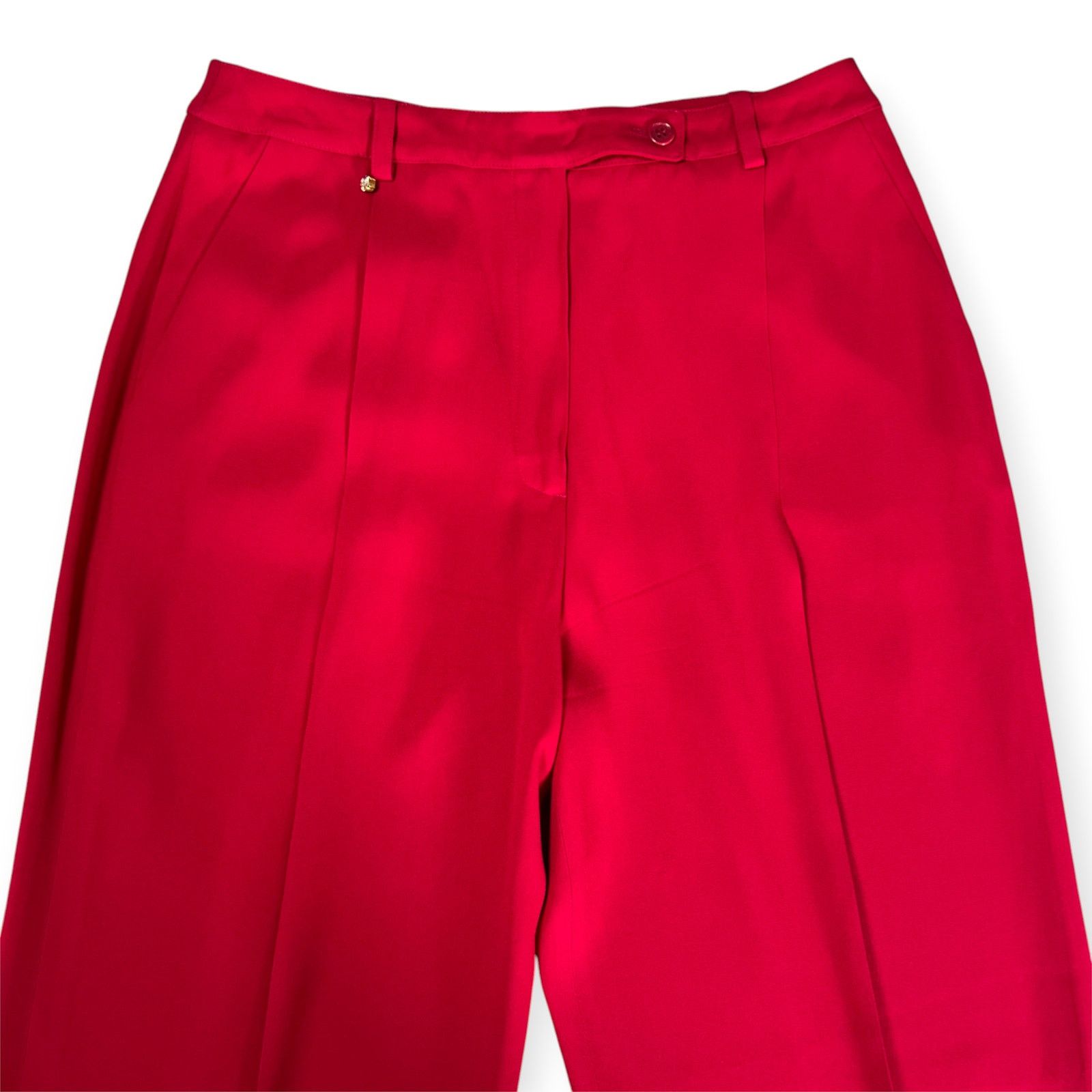 Sonia Rykiel Sonia Rykiel Paris Red Wide Leg Pants FR40 Size 28" / US 6 / IT 42 - 8 Thumbnail