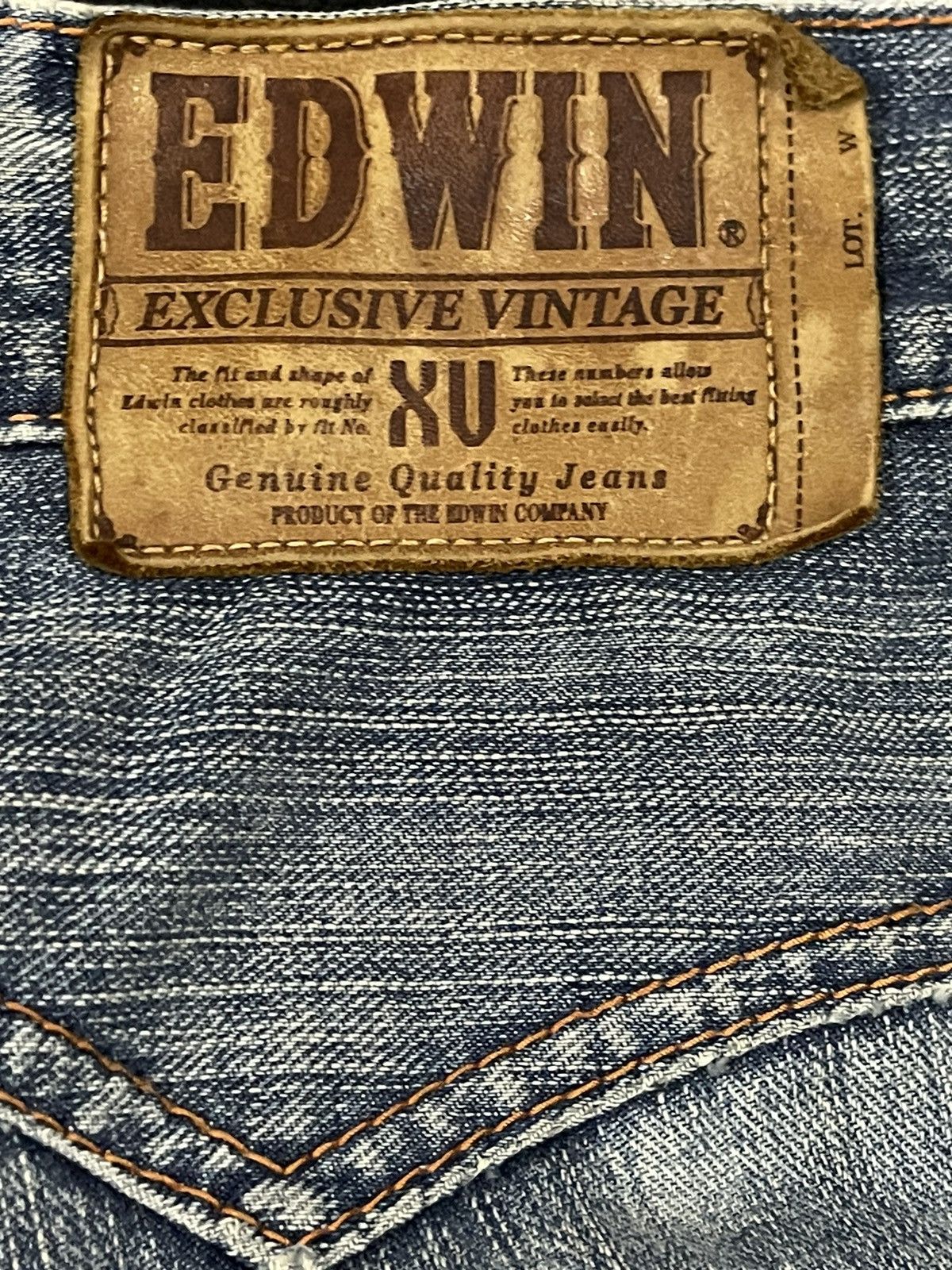 Edwin Edwin XV Exclusive Vintage Blue Wash Distressed Baggy Jeans Size US 32 / EU 48 - 7 Thumbnail