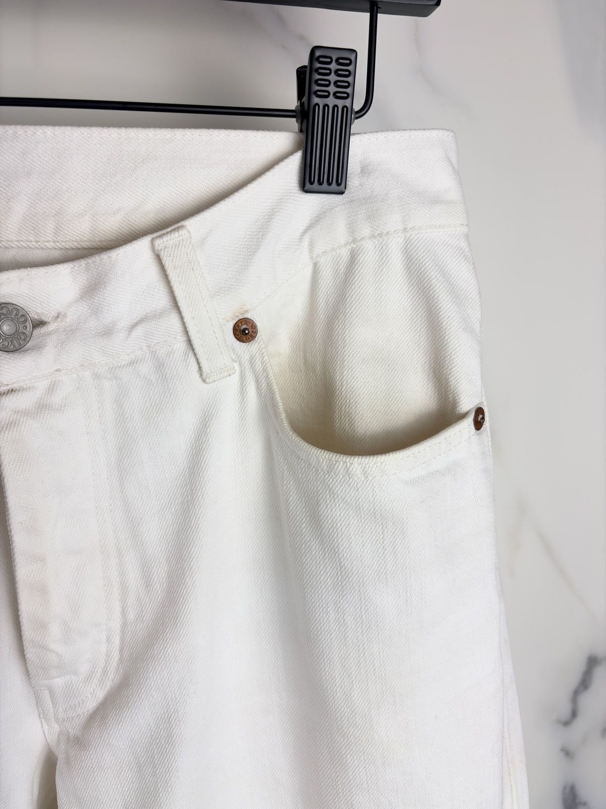 Gucci Gucci Tom Ford Vintage Straight Leg Denim Jeans White Size US 30 / EU 46 - 4 Thumbnail