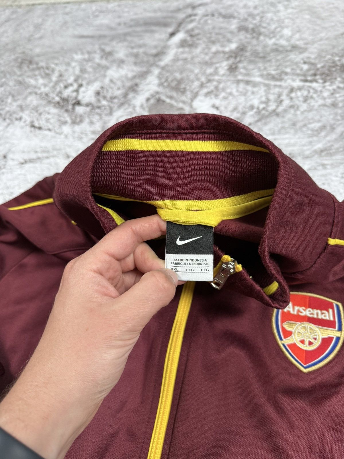 Nike × Vintage 2010-11 Arsenal Nike Track Jacket vintage Size US XXL / EU 58 / 5 - 4 Thumbnail