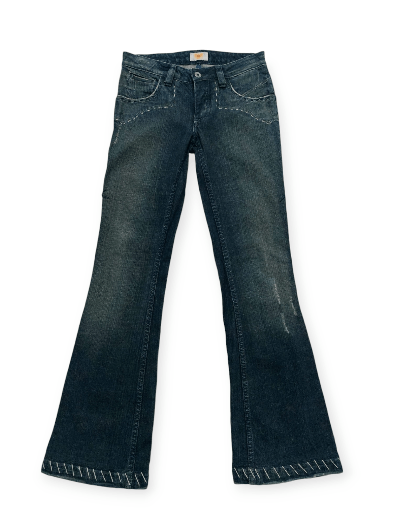 Antik Denim × Designer Flared 🔥 Antik Denim Embroidered Jeans Size 27" / US 4 / IT 40 - 24 Thumbnail