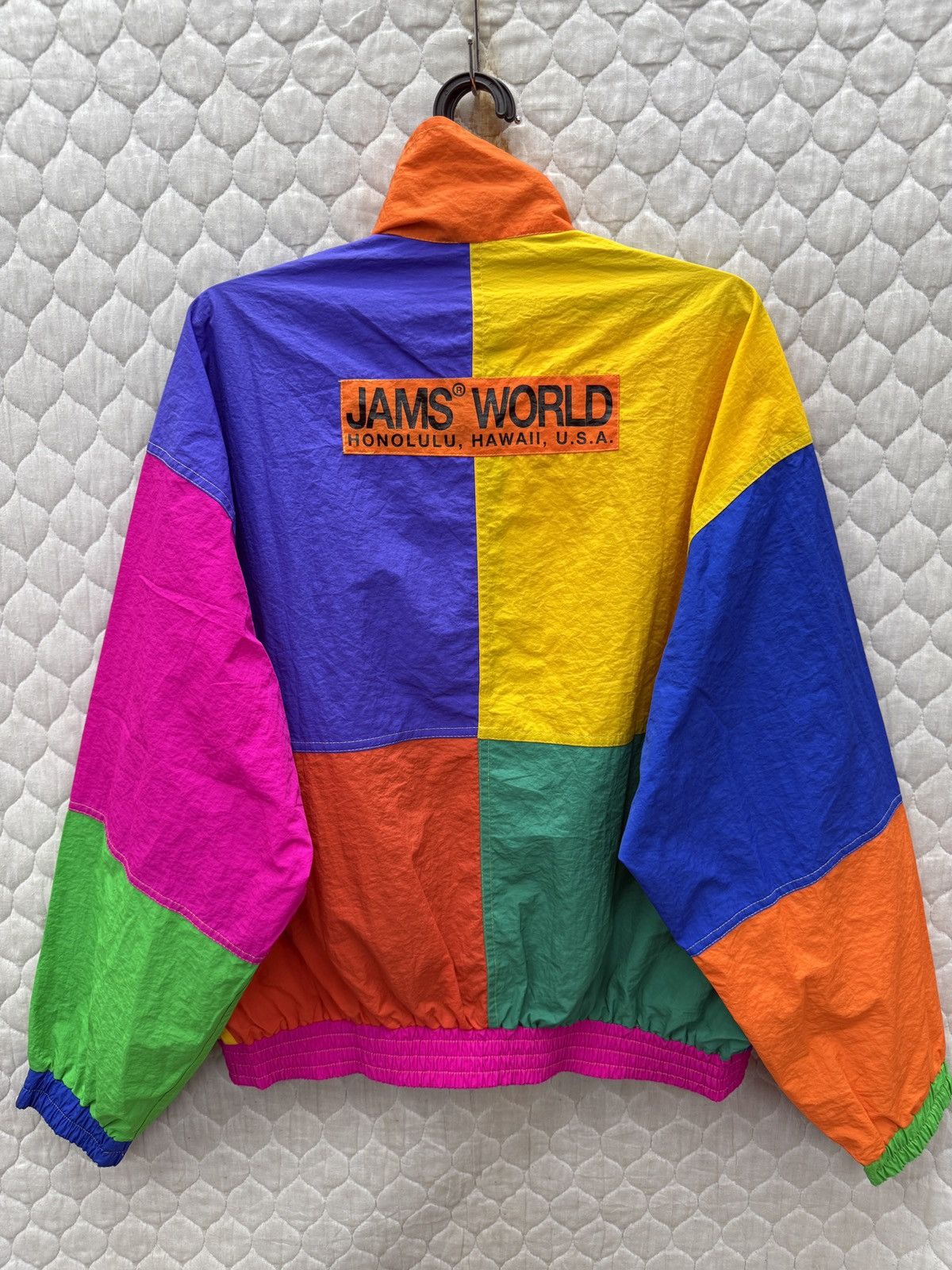 Jams World 🔥🔥🔥ARCHIVE VINTAGE JAMS WORLD COOUR BLOCK LIGHT JACKET Size US L / EU 52-54 / 3 - 2 Thumbnail