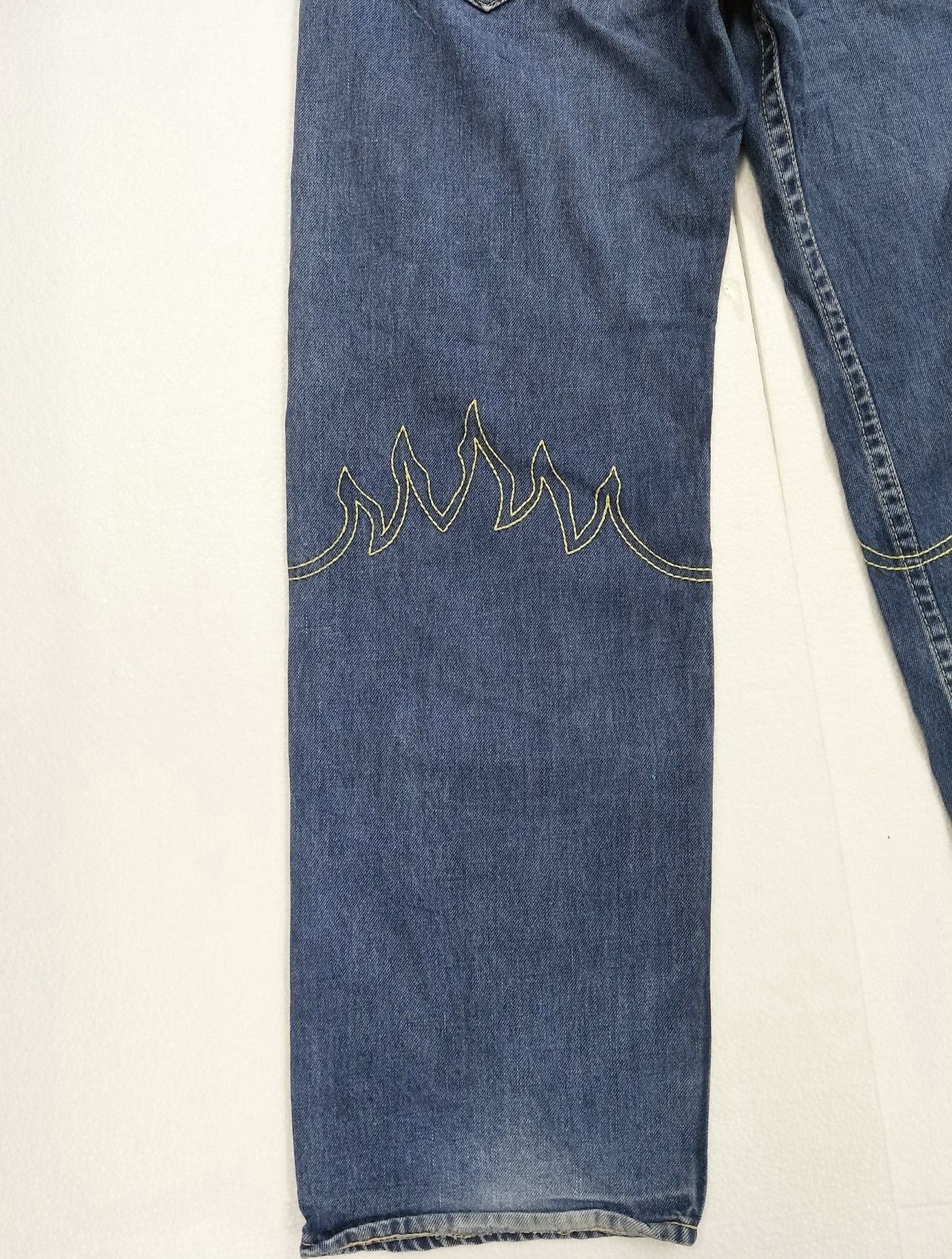 If Six Was Nine × Levi's × Vintage Levis Buckle Baggy Wide Leg Flamming Stitch Travis Scott Size US 30 / EU 46 - 5 Thumbnail
