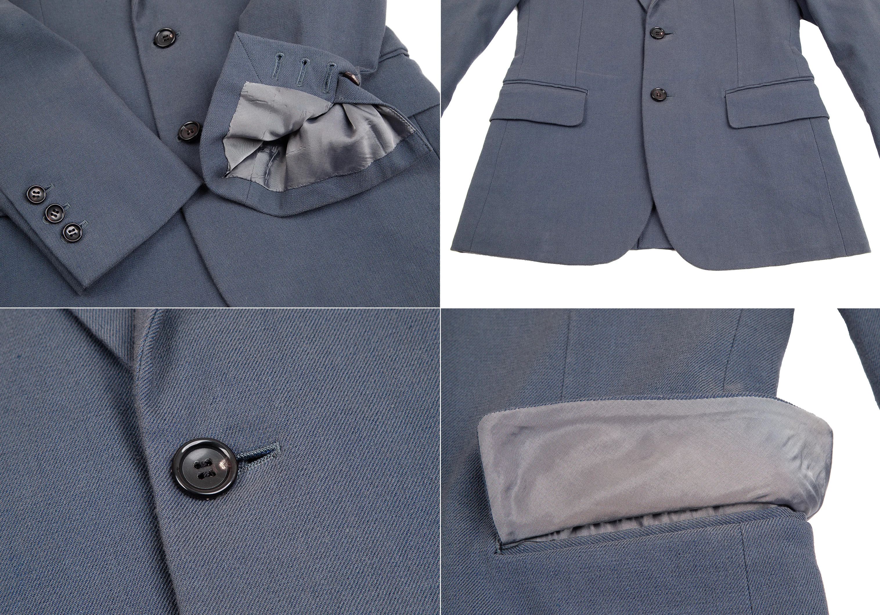 Comme des Garcons Homme Plus Cotton Linen Suit Set in Blue Gray Size S/SS Size US S / EU 44-46 / 1 - 5 Thumbnail