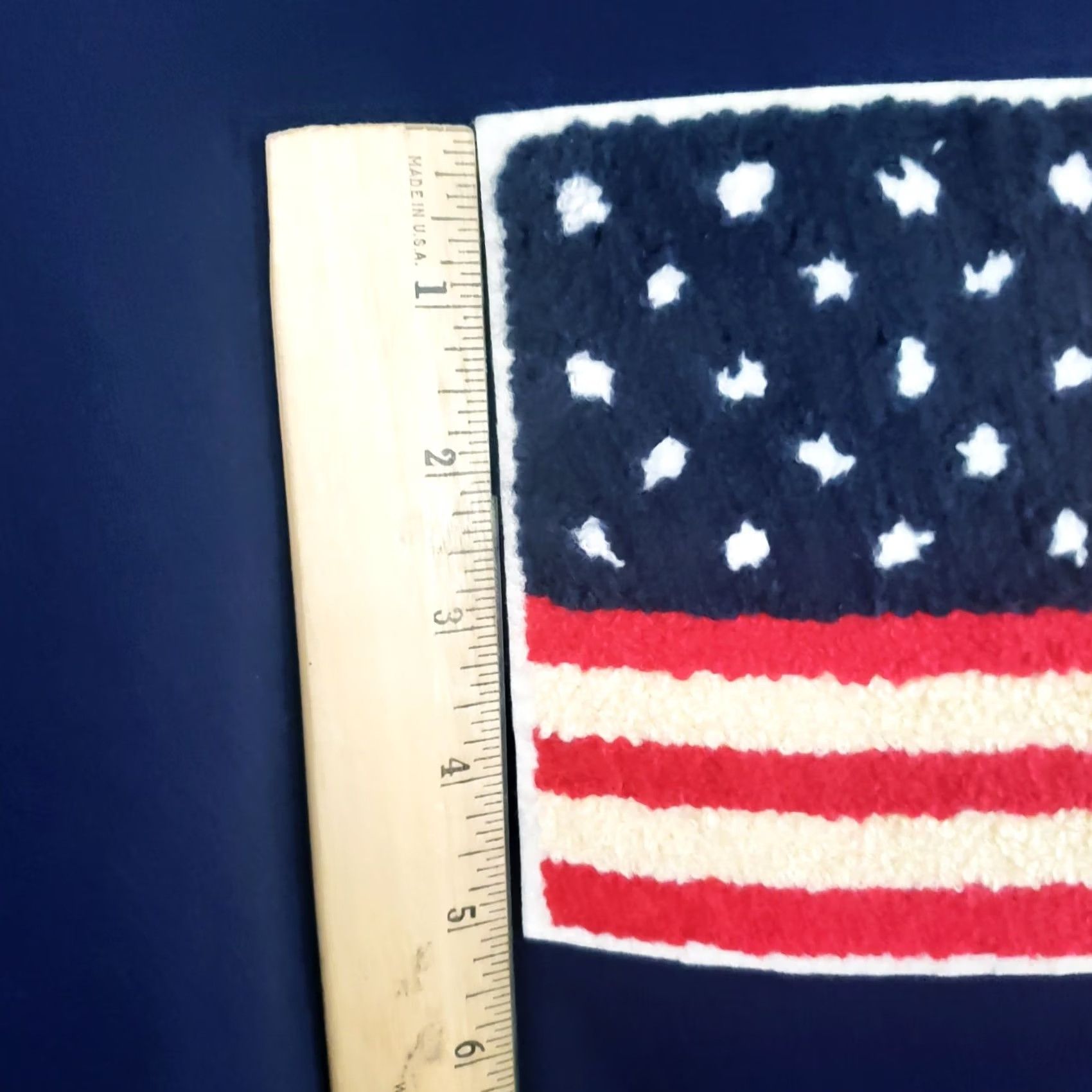 Vintage American Flag Crewneck Sweatshirt Men XL Navy Blue Embroidered Flag Logo Size US XL / EU 56 / 4 - 7 Thumbnail