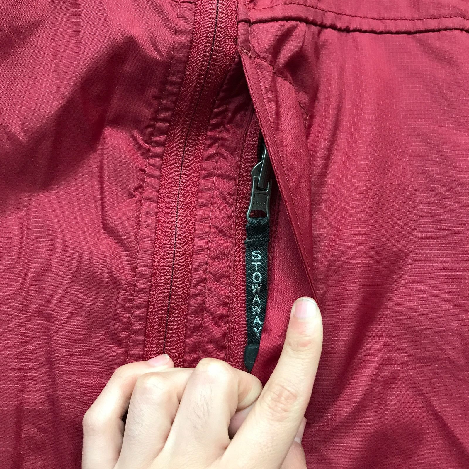 L.L. Bean LL Bean Lined Windbreaker Nylon Jacket Hoodie Mens M Red Size US M / EU 48-50 / 2 - 10 Thumbnail