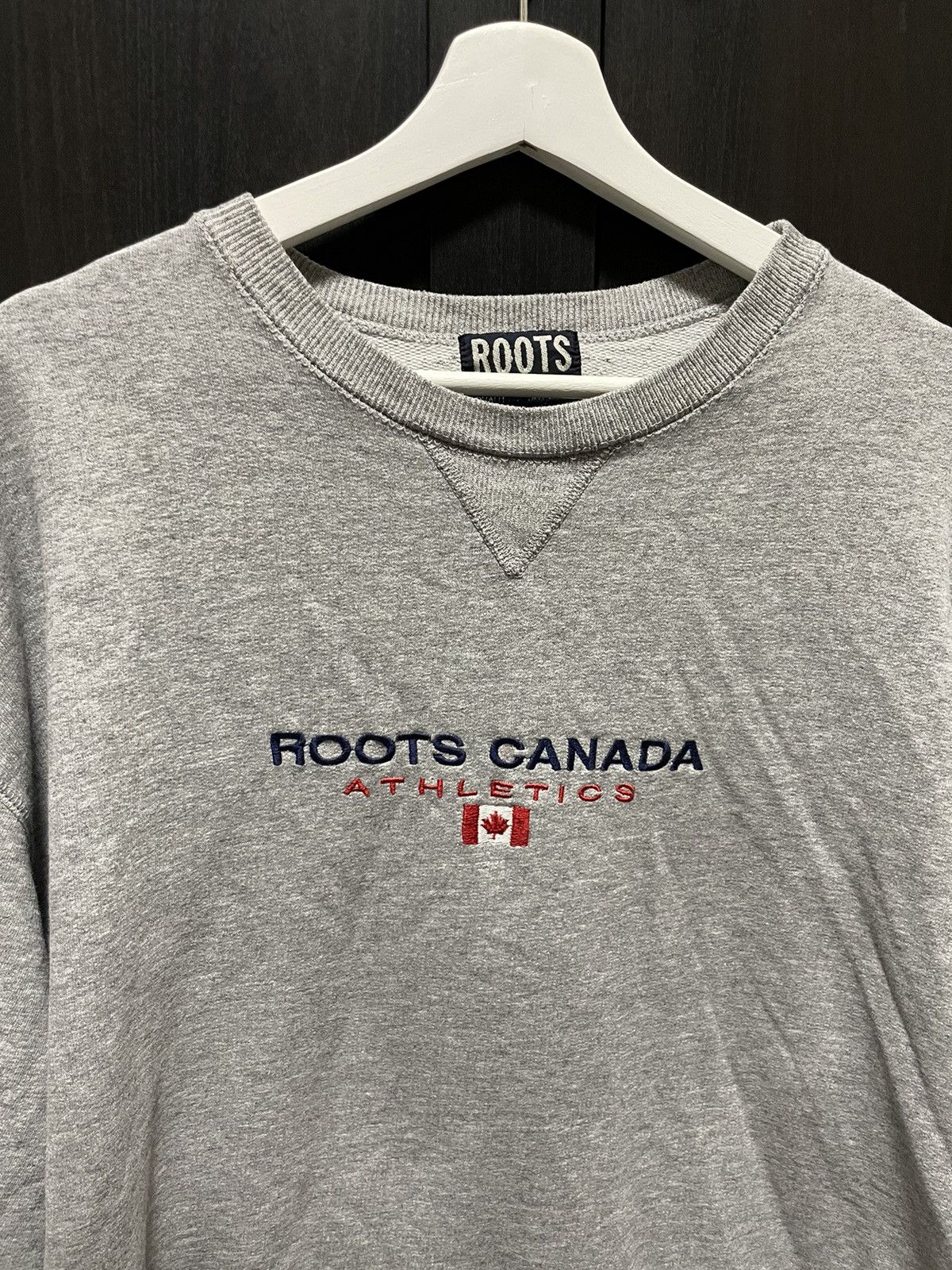 Roots × Vintage Vintage Roots Athletics Canada Grey Sweatshirt Size US XL / EU 56 / 4 - 2 Thumbnail