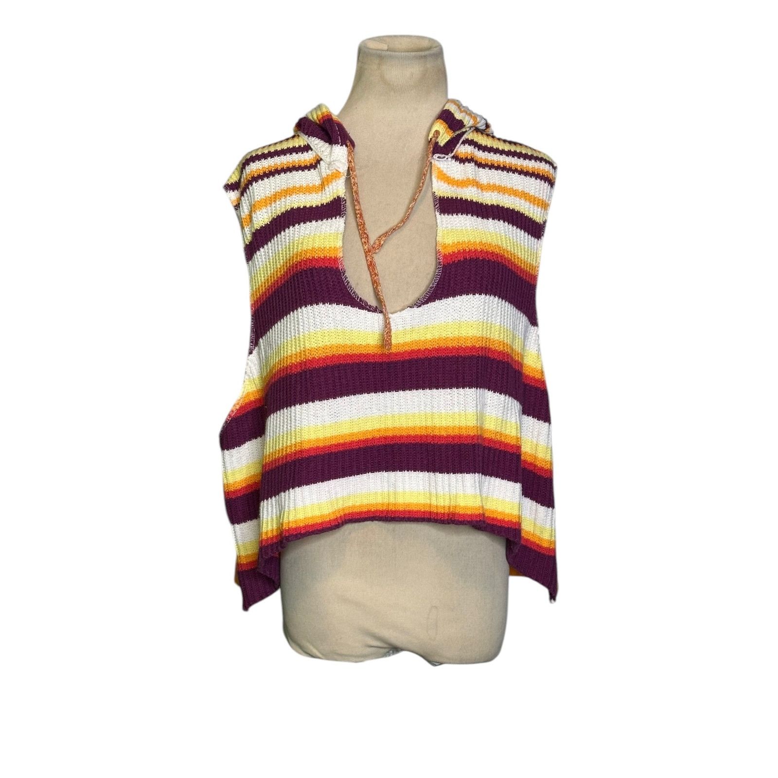 Bdg BDG colorful striped slouchy hoodie sweater Vest Size XS Size XS / US 0-2 / IT 36-38 - 13 Thumbnail
