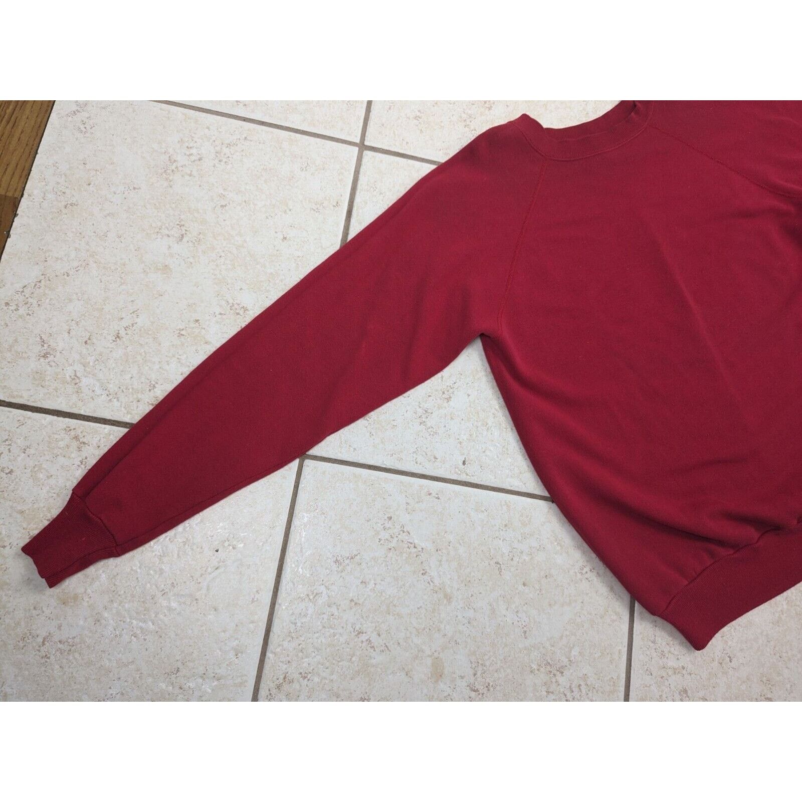 Hanes Vtg Sweatshirt Pannill Hanes Red Raglan Crewneck USA Blank Size US XL / EU 56 / 4 - 3 Thumbnail