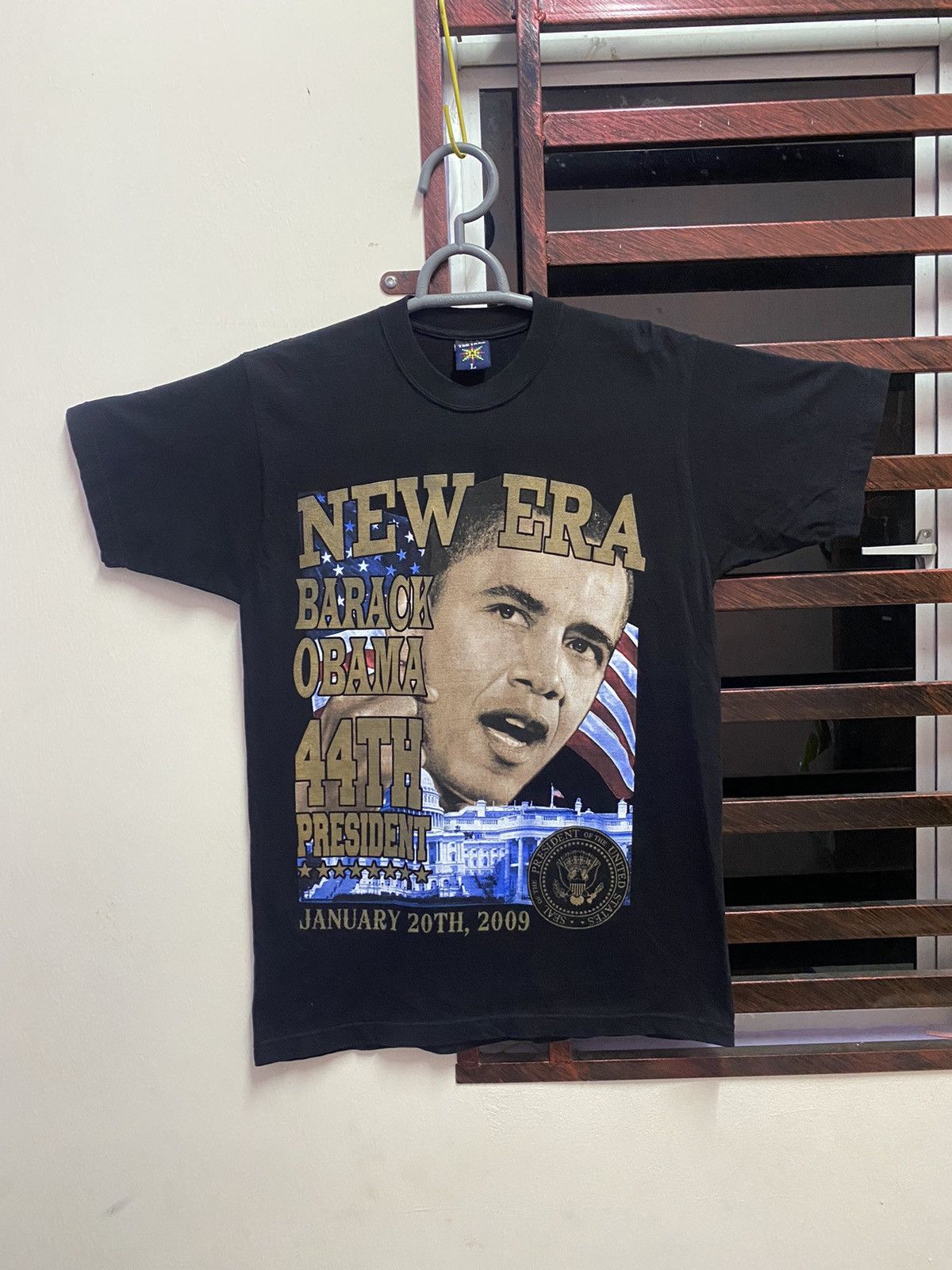 Other Vintage Y2K Barack Obama New Era 44th President Rap Tee Size US L / EU 52-54 / 3 - 1 Thumbnail