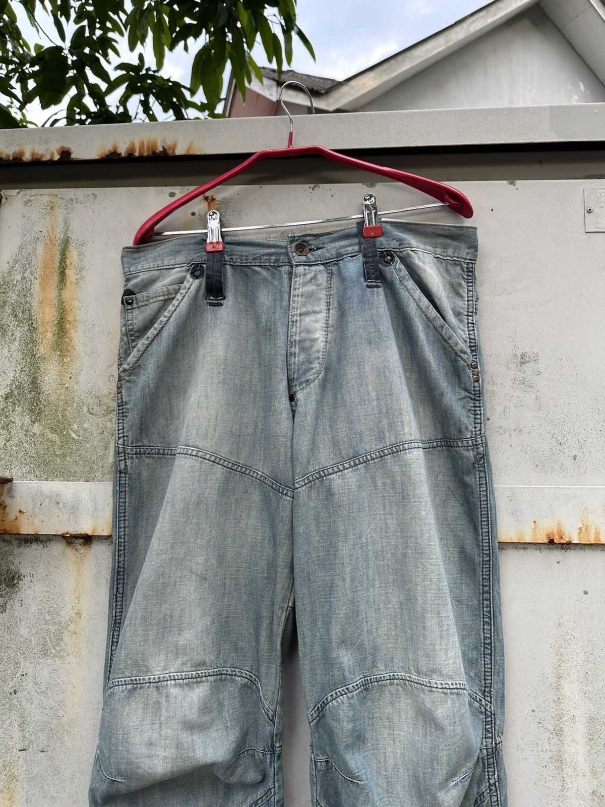 Vintage 👹Vintage G-Star Distressed Baggy Jeans Size US 32 / EU 48 - 5 Thumbnail
