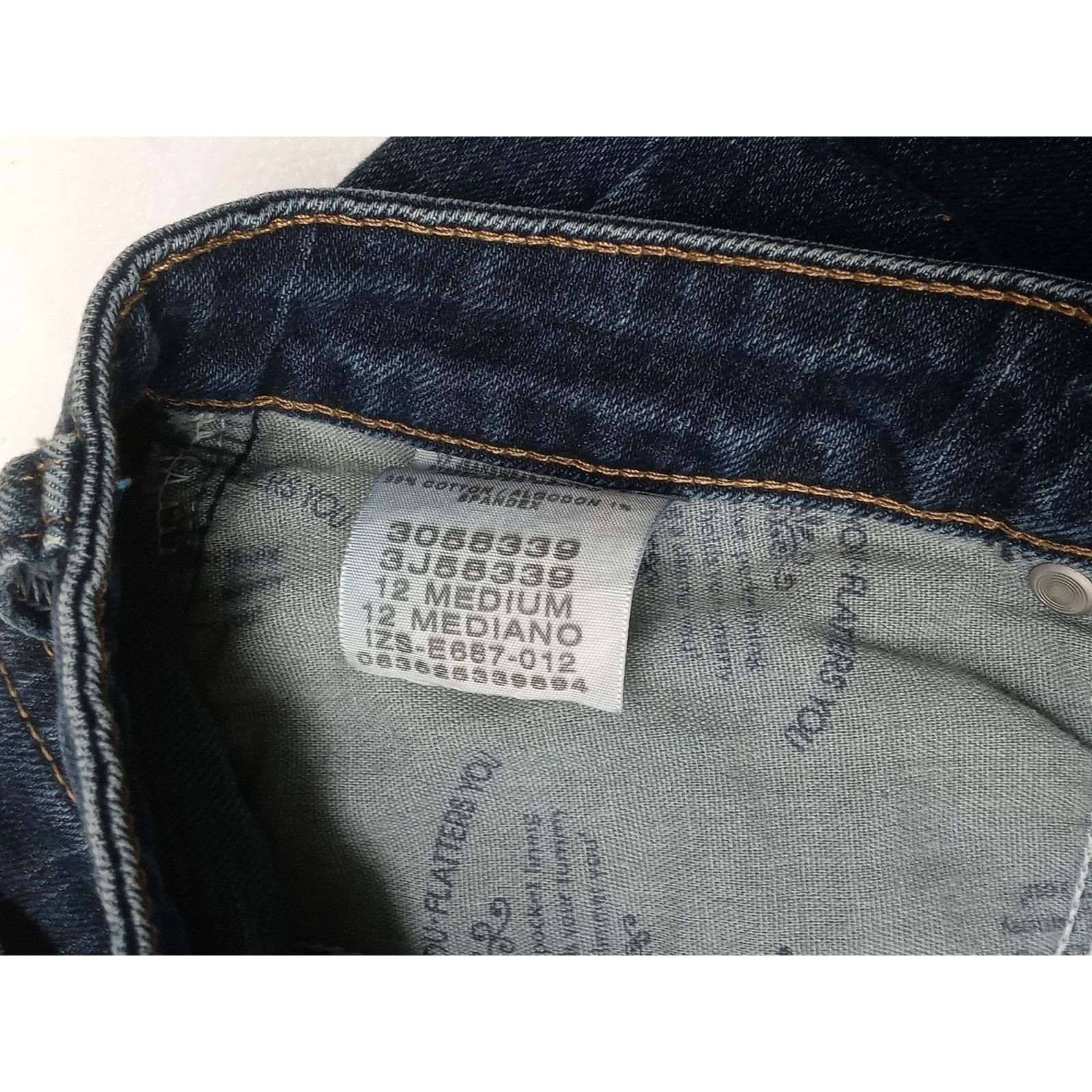 Lee Lee (12M)Women's Straight Boot Cut Blue Denim Jeans Size 34" / US 12 / IT 48 - 7 Thumbnail