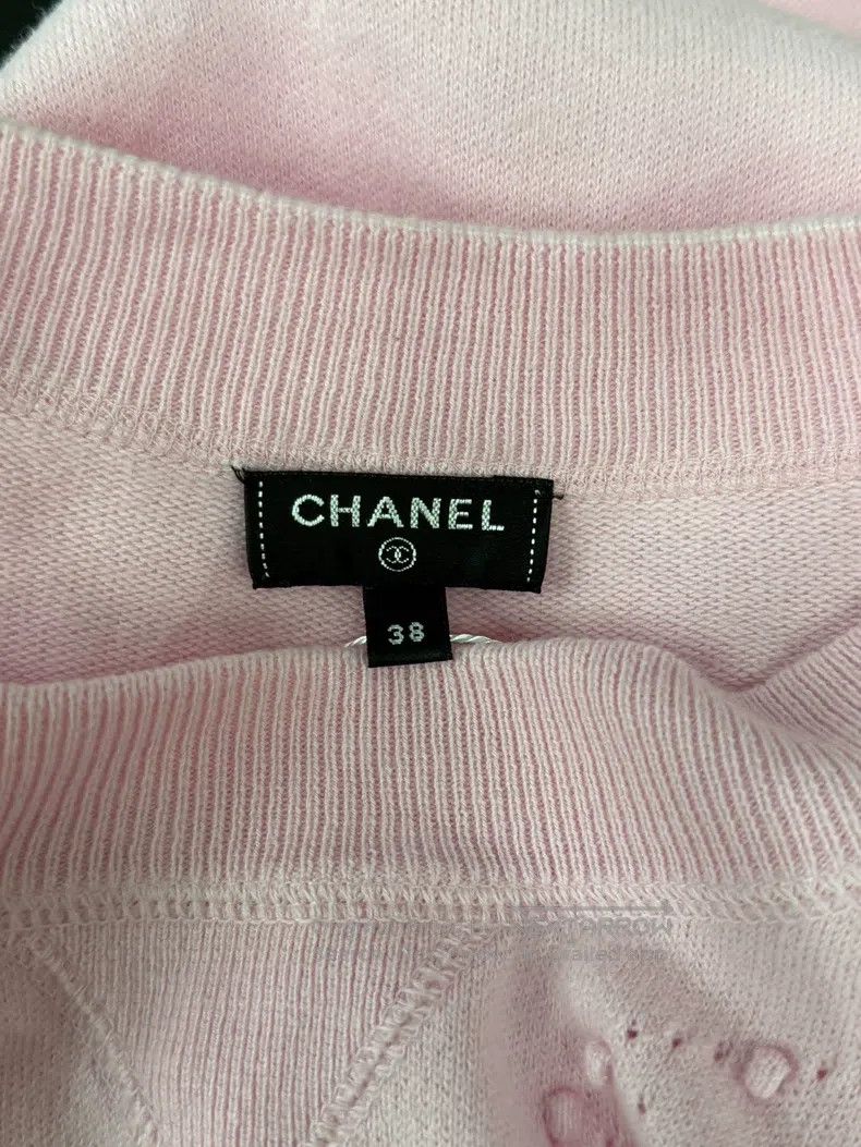 Chanel Chanel Pink hollow knitted dress Size XS / US 0-2 / IT 36-38 - 4 Thumbnail