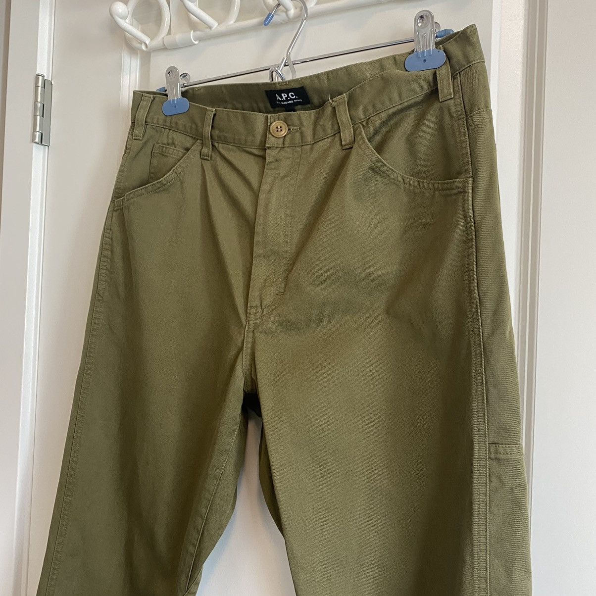 A.P.C. A.P.C. Kingsten Straight Leg Pants (Khaki) Size US 30 / EU 46 - 2 Thumbnail
