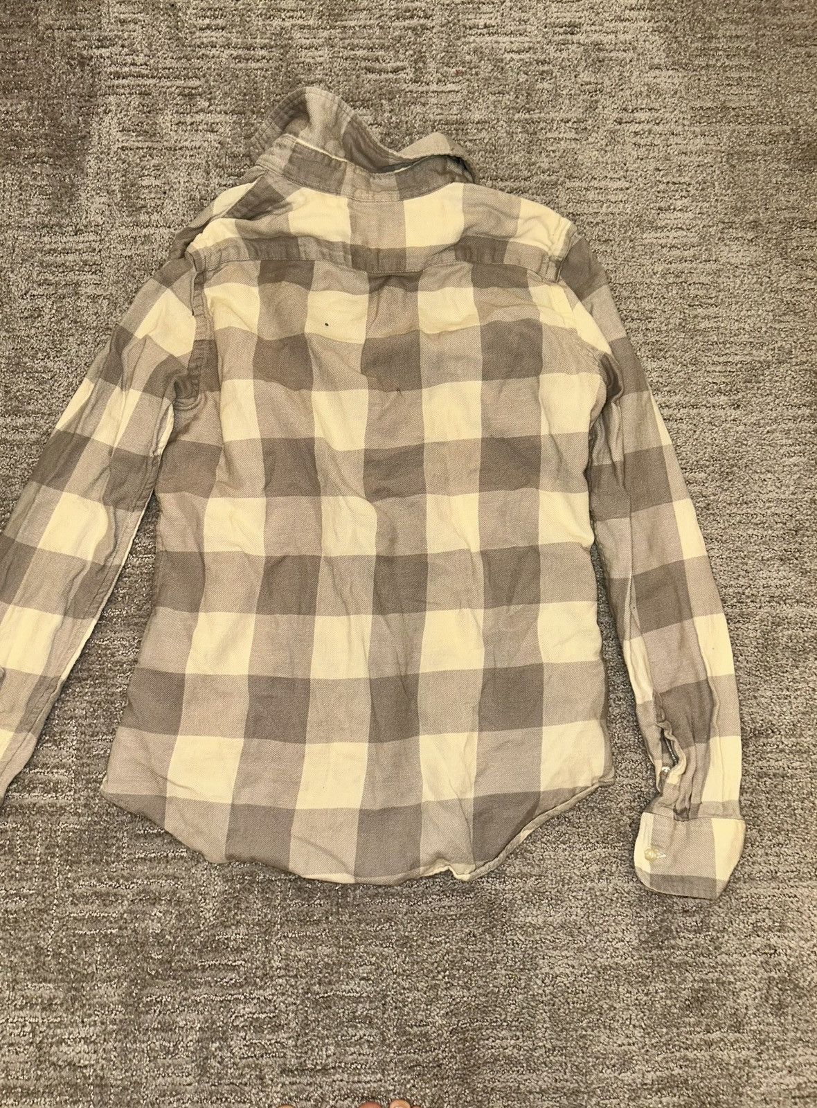 Ralph Lauren Ralph Lauren Beige and grey collared button down long sleeve Size S / US 4 / IT 40 - 3 Thumbnail