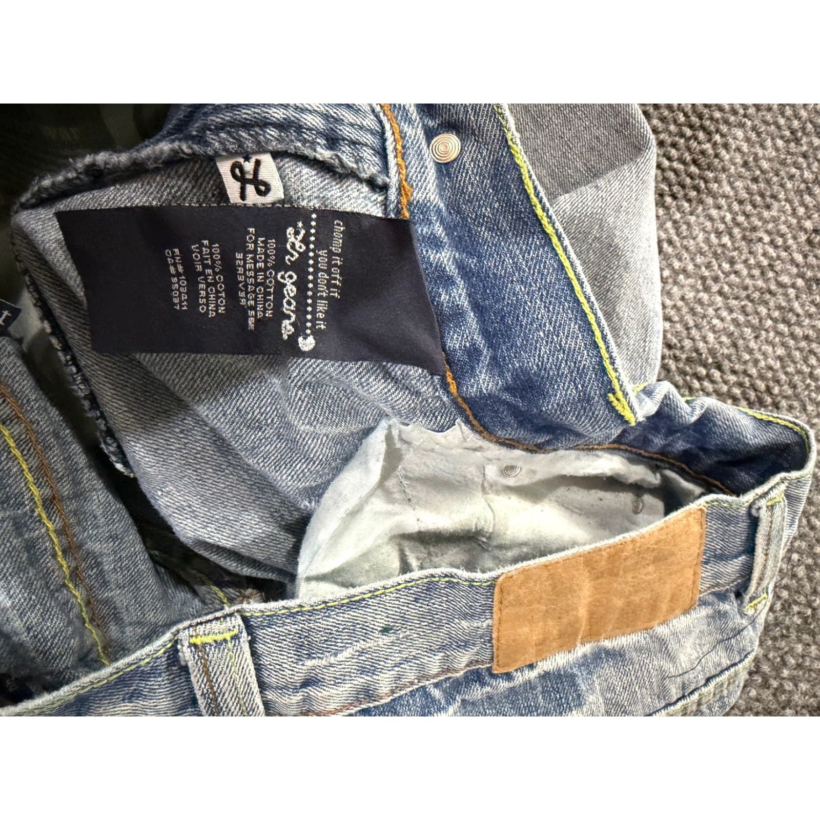 Vintage LRG Jeans Mens 36x32 Blue Vintage Straight Streetwear Y2K 5-Pocket Denim Cotton Blue Size US 36 / EU 52 - 6 Thumbnail
