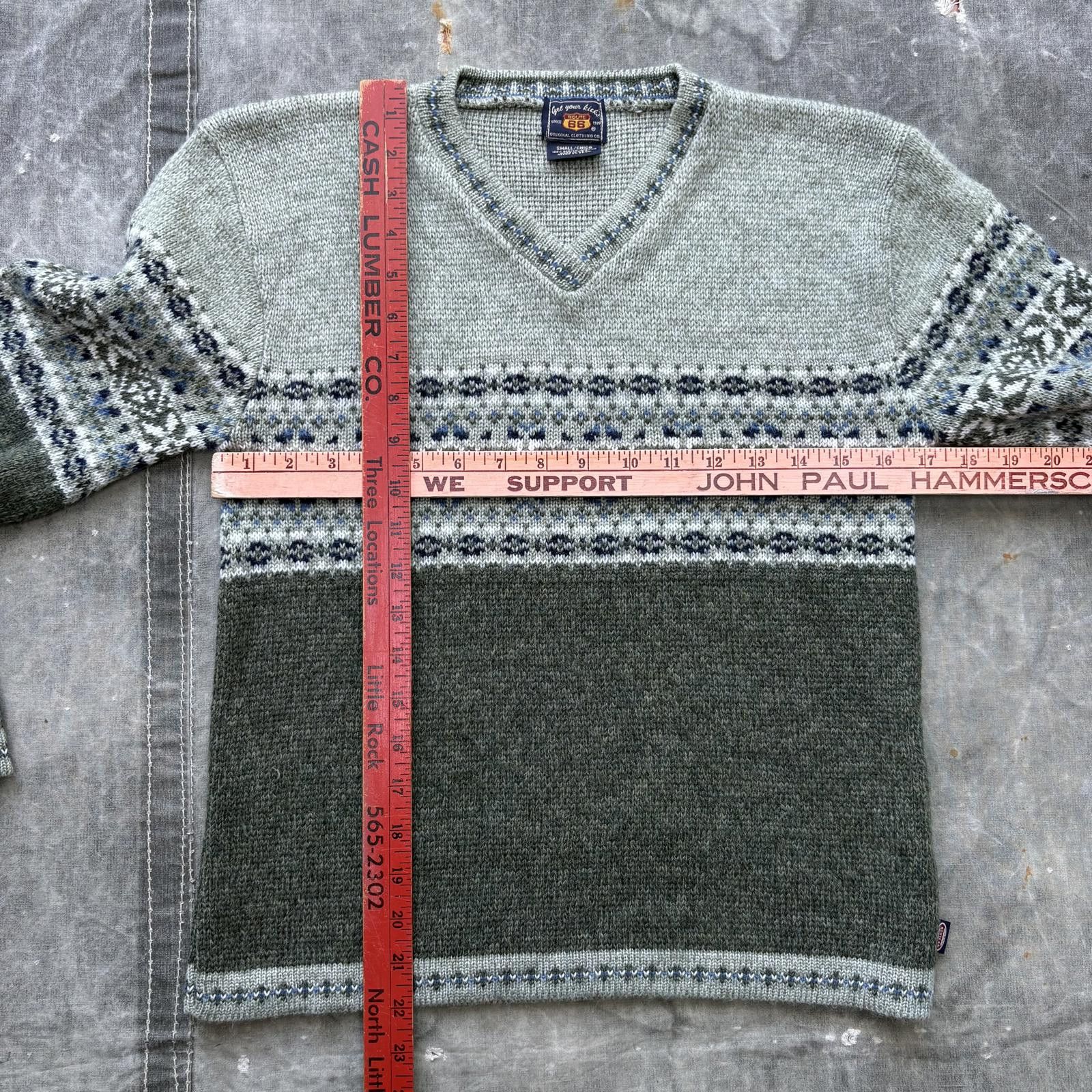 Route 66 Vintage Y2K Route 66 Moss Pistachio Green Fair Isle Sweater Size S / US 4 / IT 40 - 4 Thumbnail
