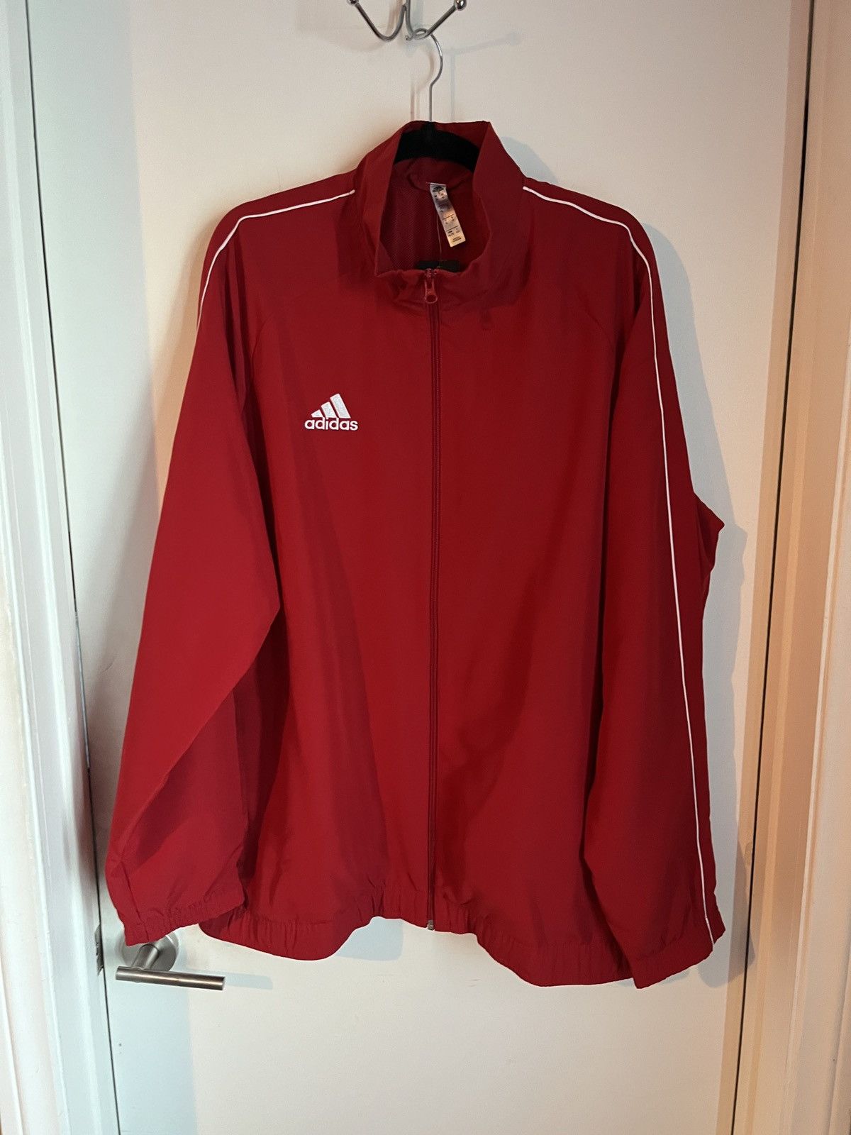 Adidas NWT adidas Core 18 CV3686 Men's Red Track Jacket XL Size US XL / EU 56 / 4 - 1 Thumbnail