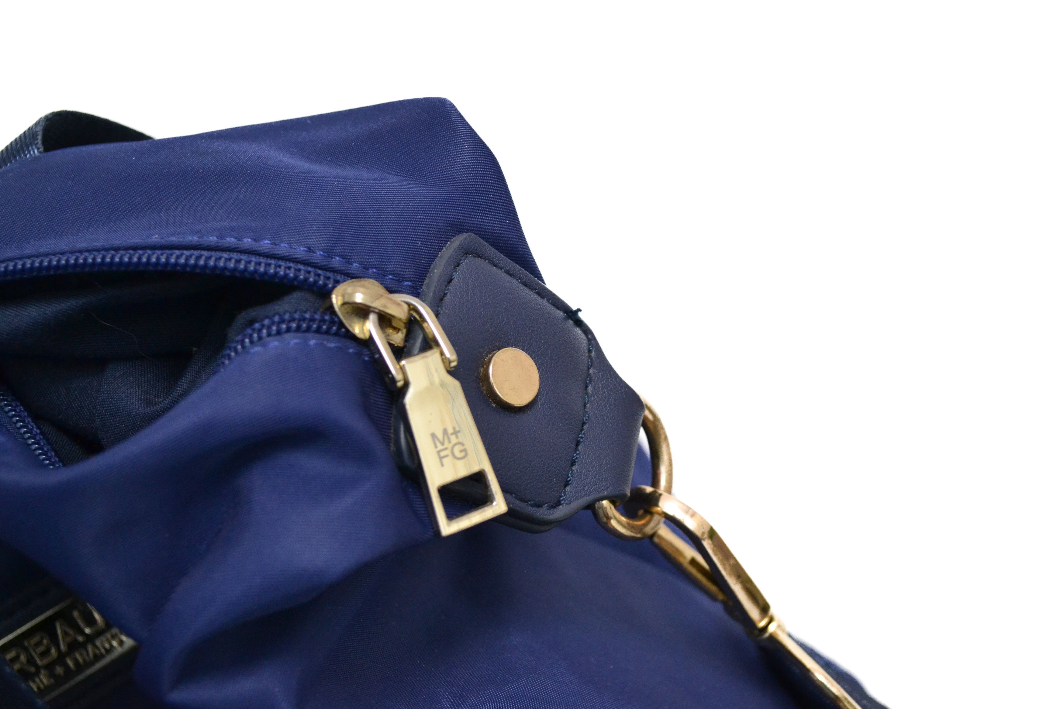 Marithe + Francois Girbaud Marithe+Francois Girbaud Designer Blue Navy Nylon Bag Size ONE SIZE - 9 Thumbnail
