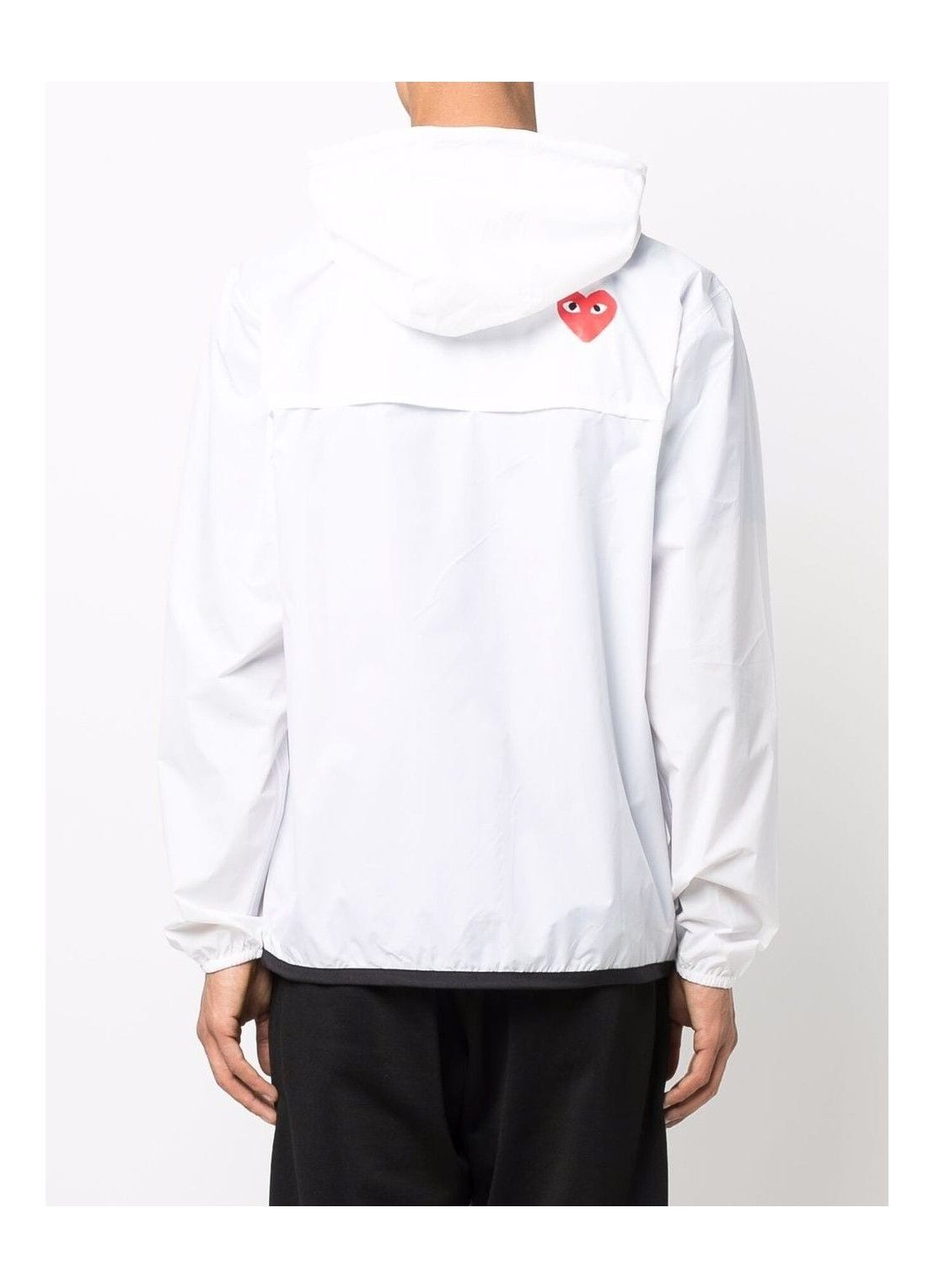 Comme des Garcons PLAY o1s22i1n0925 K-Way Ripstop Jacket in White Size US L / EU 52-54 / 3 - 3 Thumbnail
