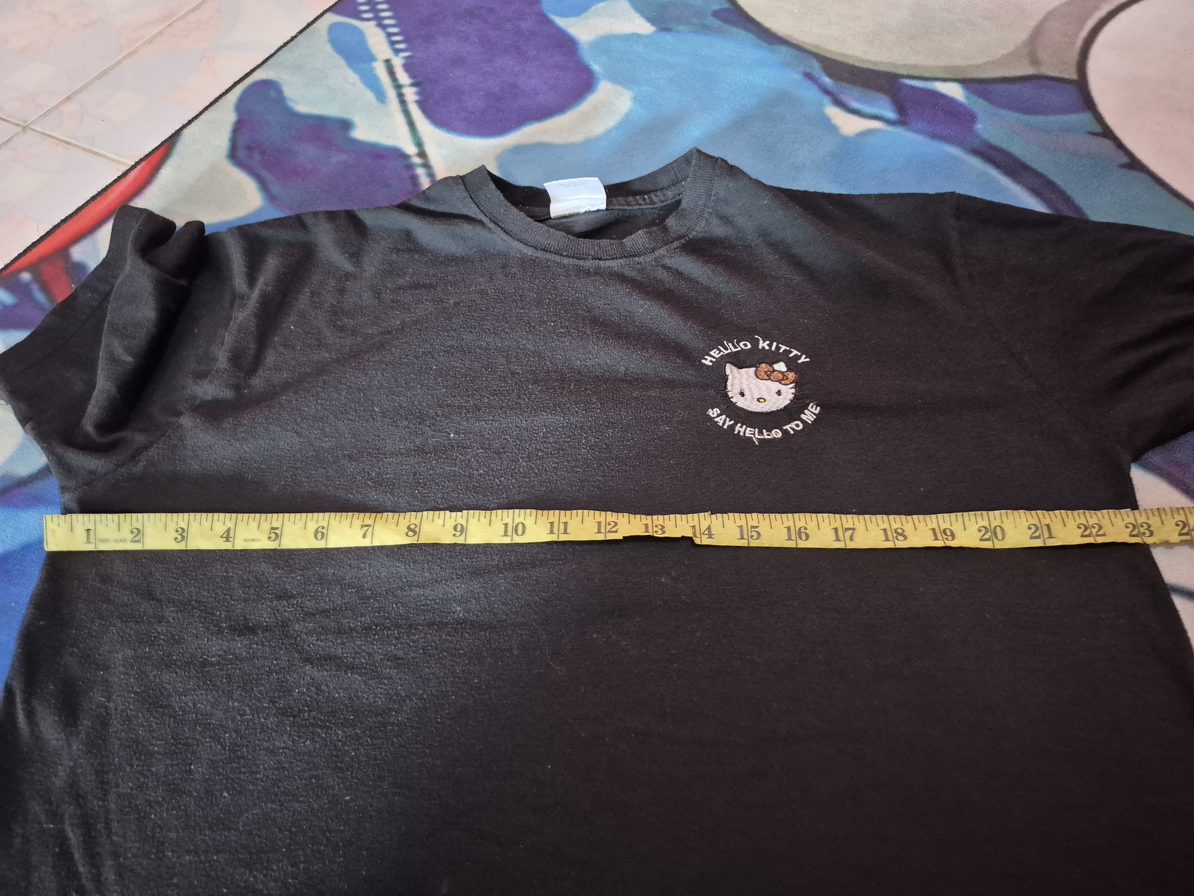 Japanese Brand 🔥 Hello Kitty Sanrio Japan Big Logo Carpet Tee Size US L / EU 52-54 / 3 - 10 Thumbnail