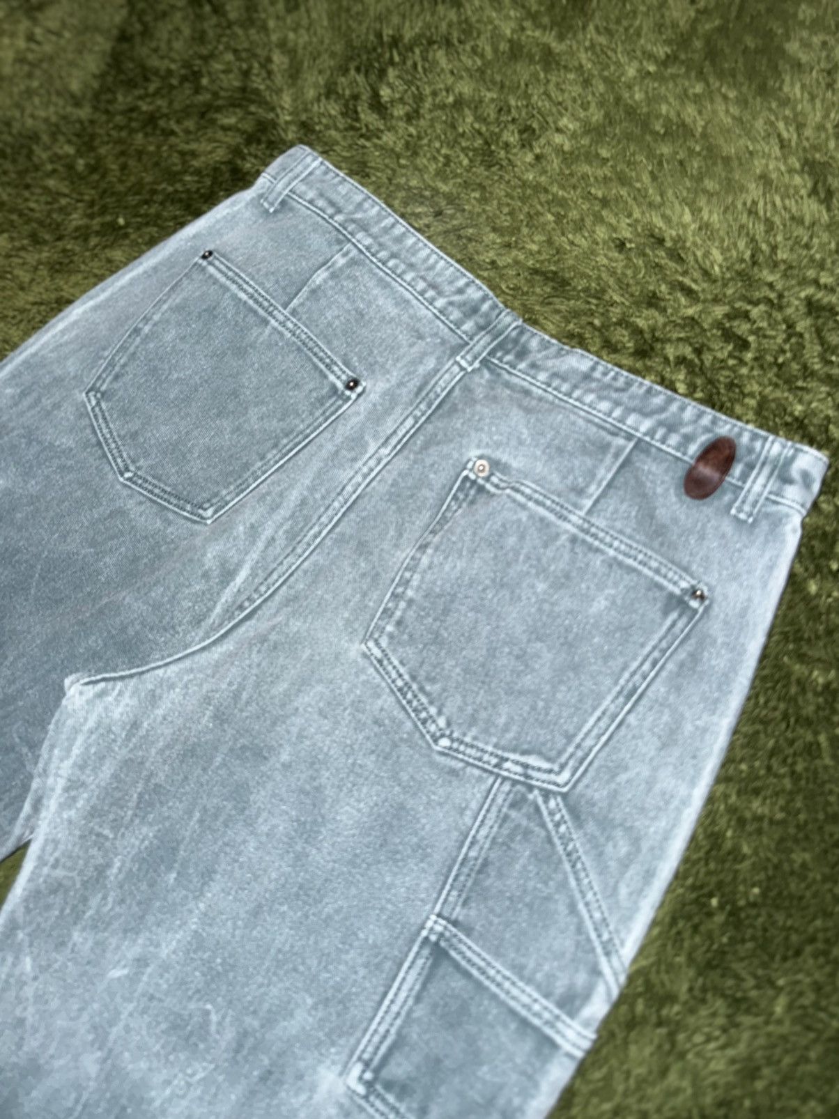 Japanese Brand [34] Customellow Washed Double Knee Carpenter Pants Teal Size US 34 / EU 50 - 8 Thumbnail