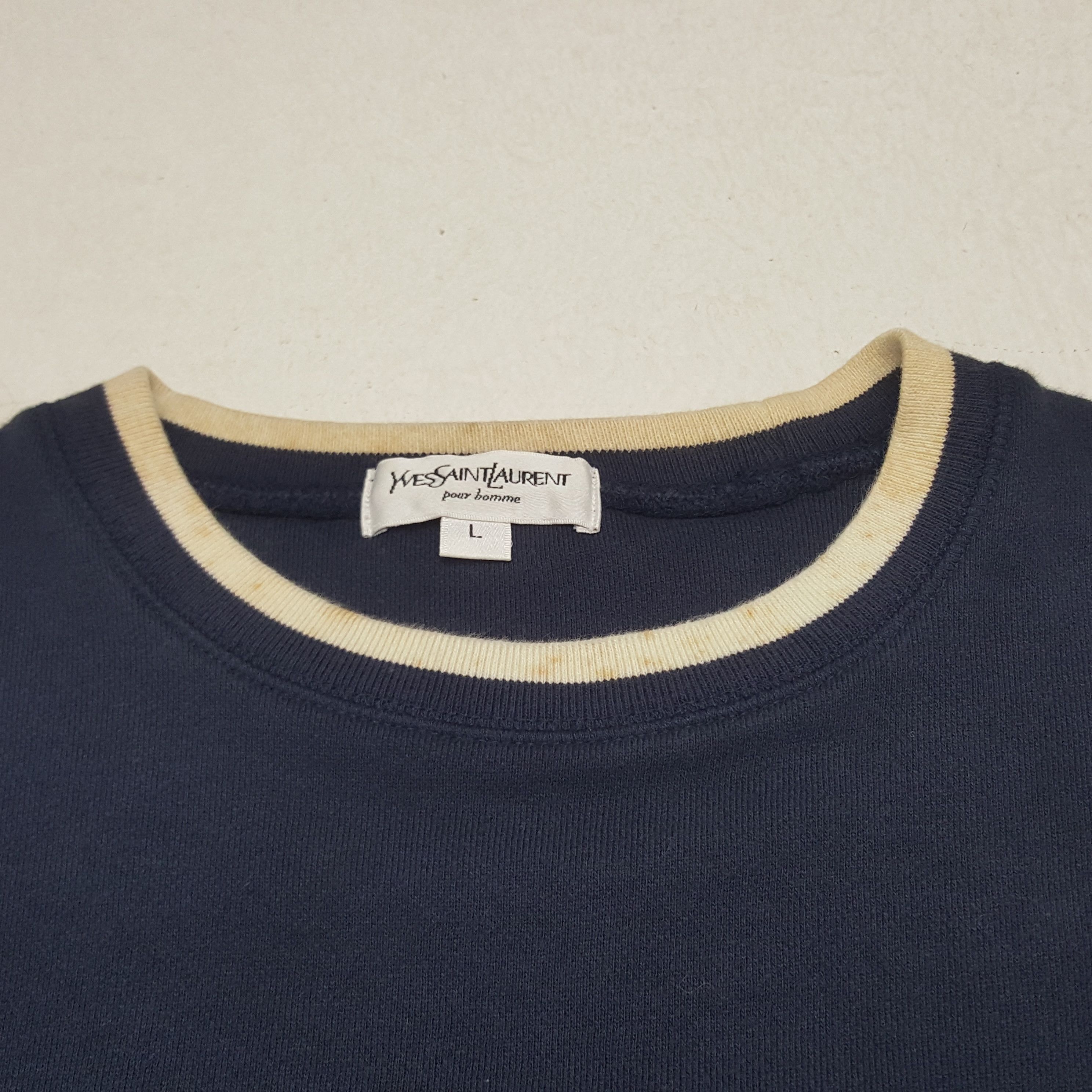 Vintage × Yves Saint Laurent Vintage Yves Saint Laurent Italian Brand Sweatshirt Size US M / EU 48-50 / 2 - 5 Thumbnail