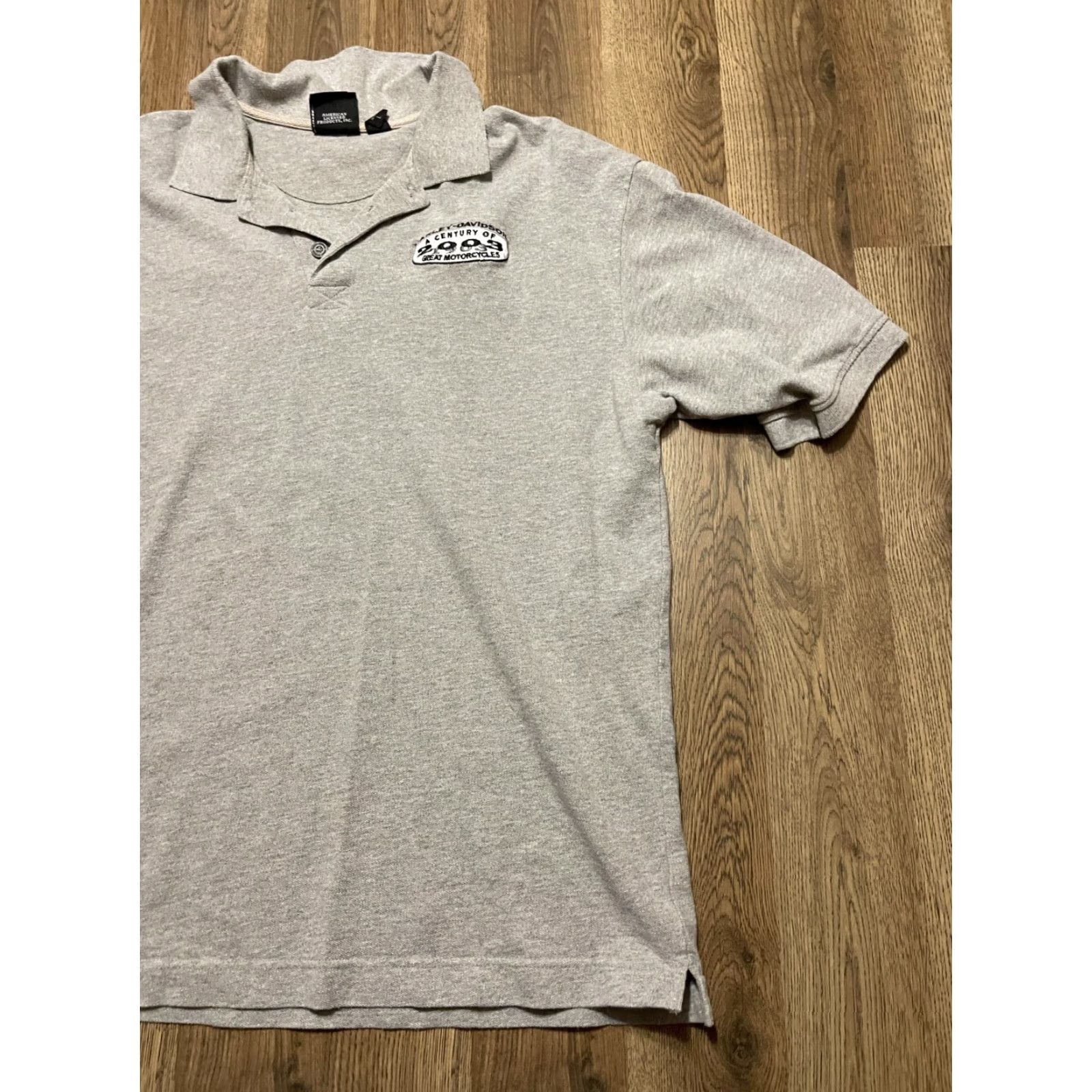 Harley Davidson Harley-Davidson Shirt Mens Large Gray 2003 Great Motorcycles Polo Short Sleeve Vintage: No (omit N/A) Size US L / EU 52-54 / 3 - 4 Thumbnail