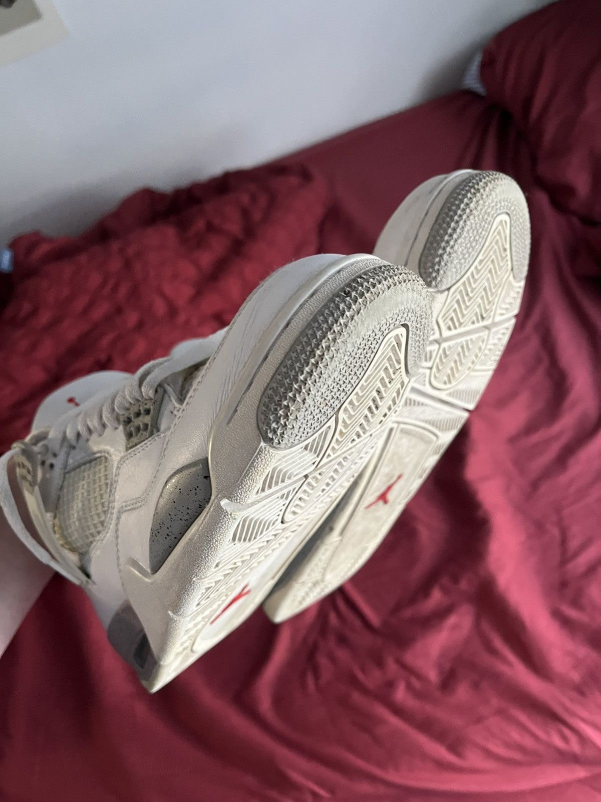 Nike Air Jordan 4 Retro White Oreo Size US 10 / EU 43 - 4 Thumbnail