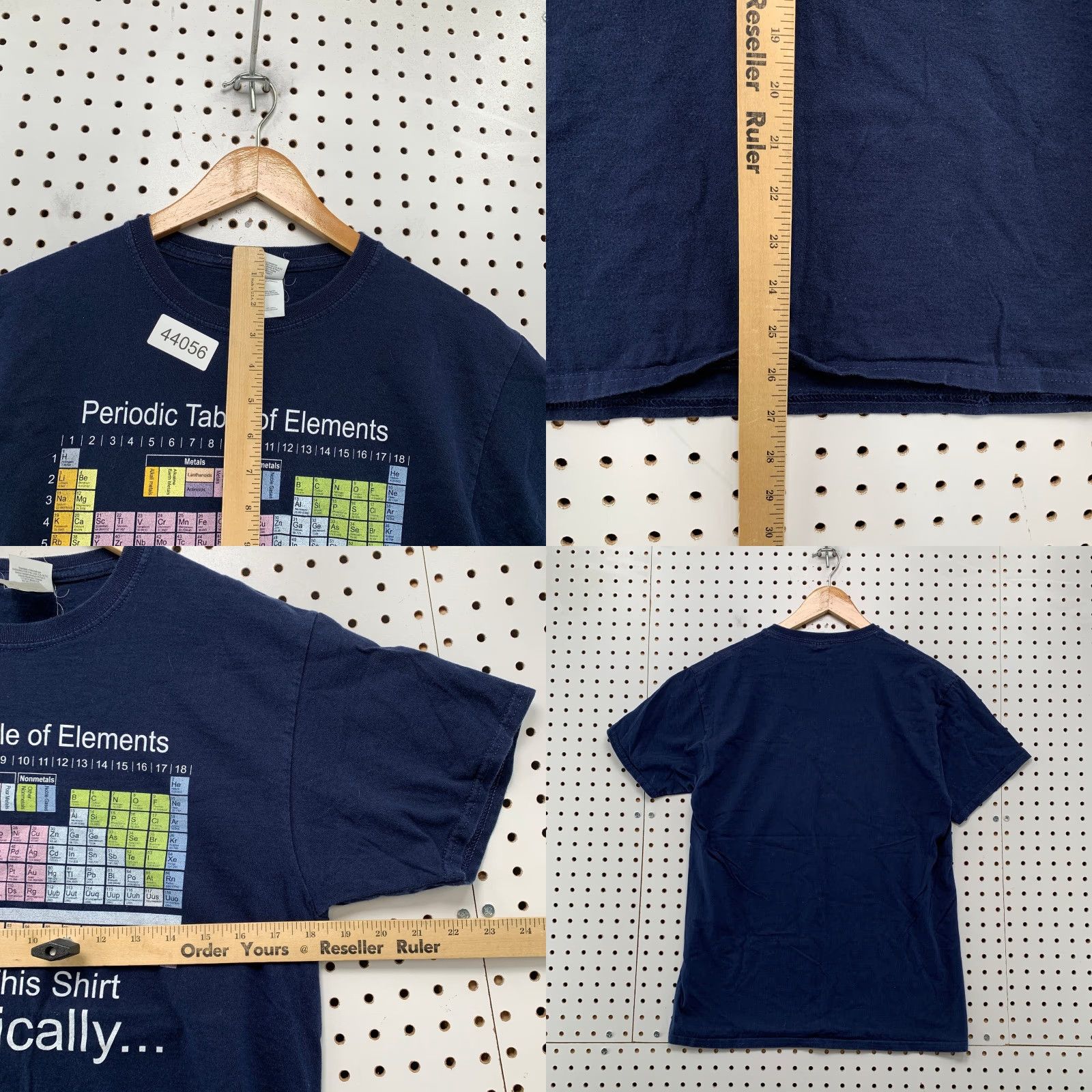 Vintage VINTAGE Periodic Table Funny Shirt Men M Blue TEE Graphic Size US M / EU 48-50 / 2 - 8 Thumbnail