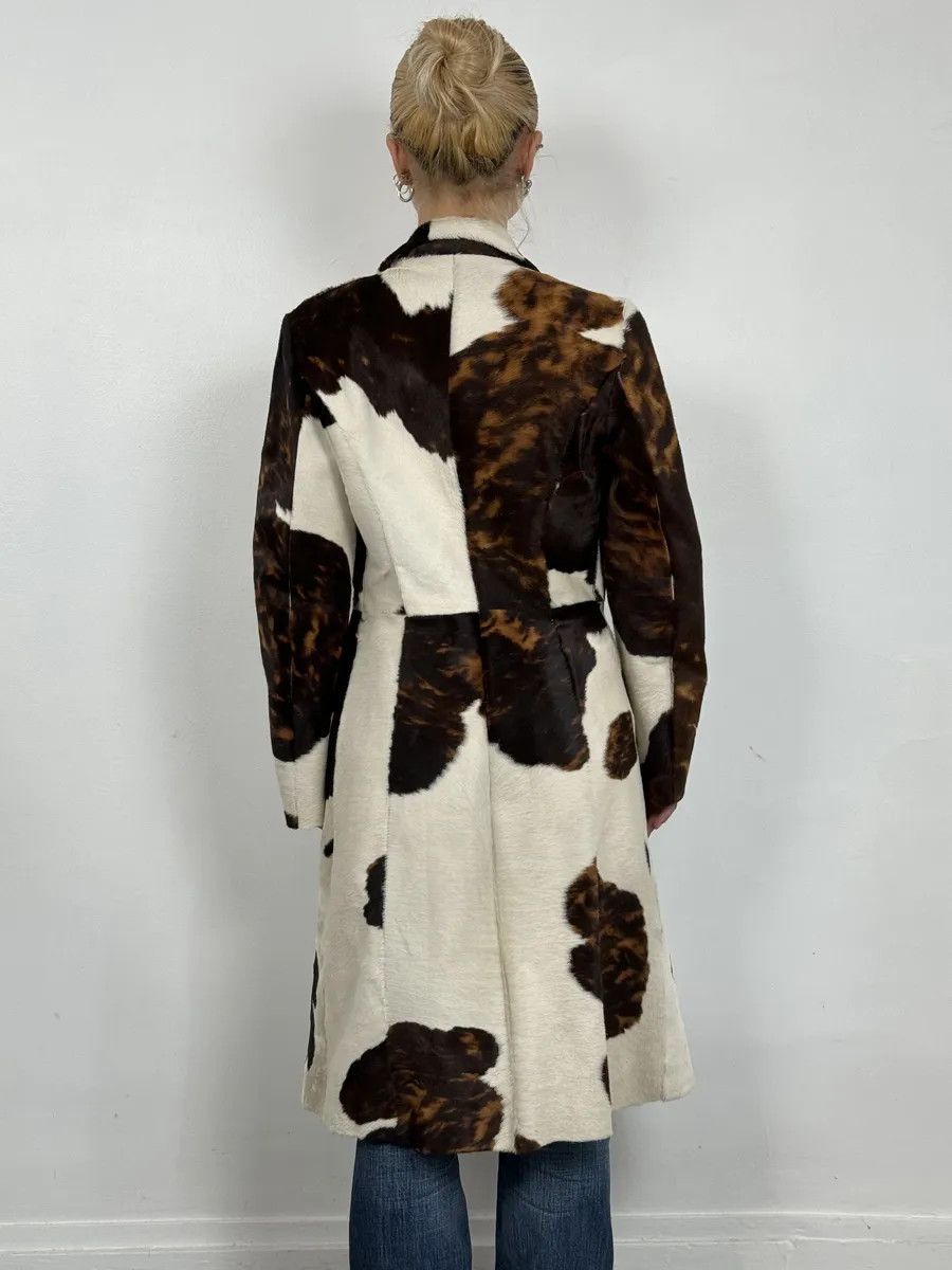 Roberto Cavalli FW2000 Roberto Cavalli Cow Fur Trench Coat Size XS / US 0-2 / IT 36-38 - 3 Thumbnail