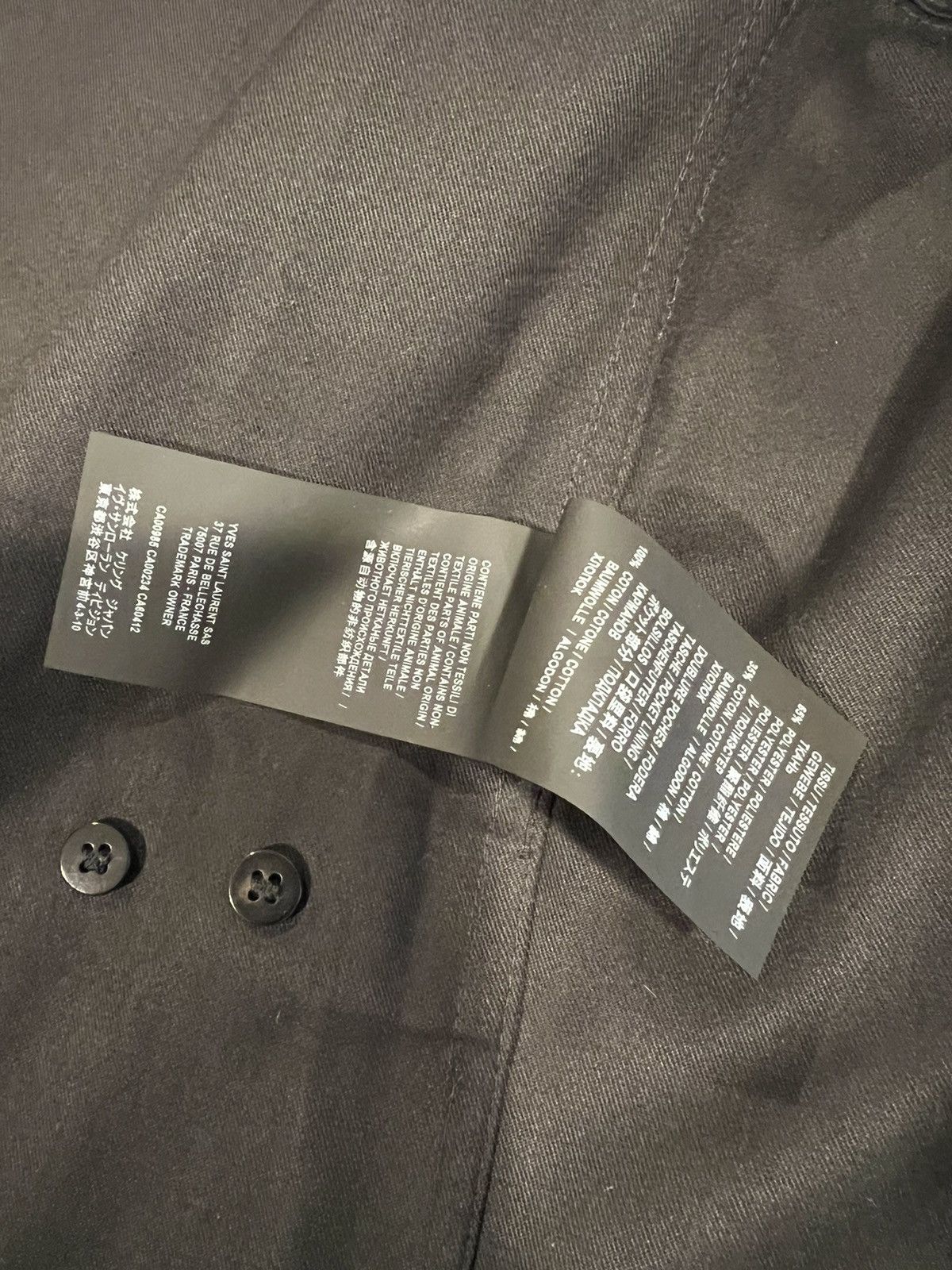 Saint Laurent Paris Saint Laurent rain jacket .52/42. $2150 Size US L / EU 52-54 / 3 - 11 Thumbnail