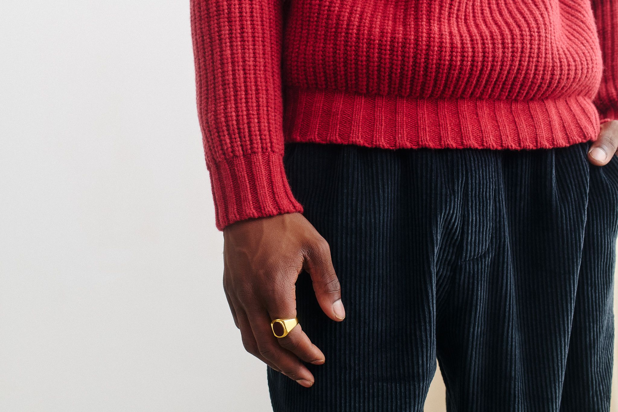 A Kind Of Guise 💚 AW23 A Kind Of Guise (AKOG Exclusive) Badger Knit Saffron Size US M / EU 48-50 / 2 - 5 Thumbnail