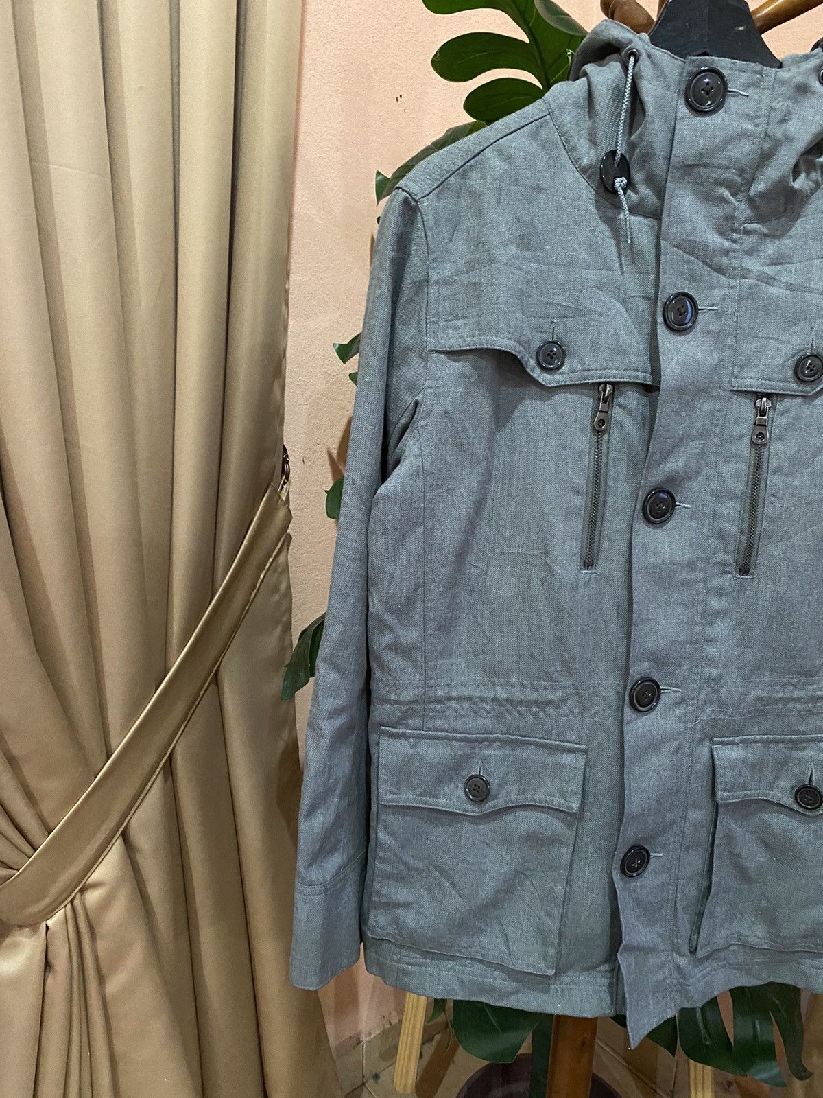 Japanese Brand Otarie Designed Wear Grey Men’s Hooded Jacket - Modern Size US M / EU 48-50 / 2 - 5 Thumbnail