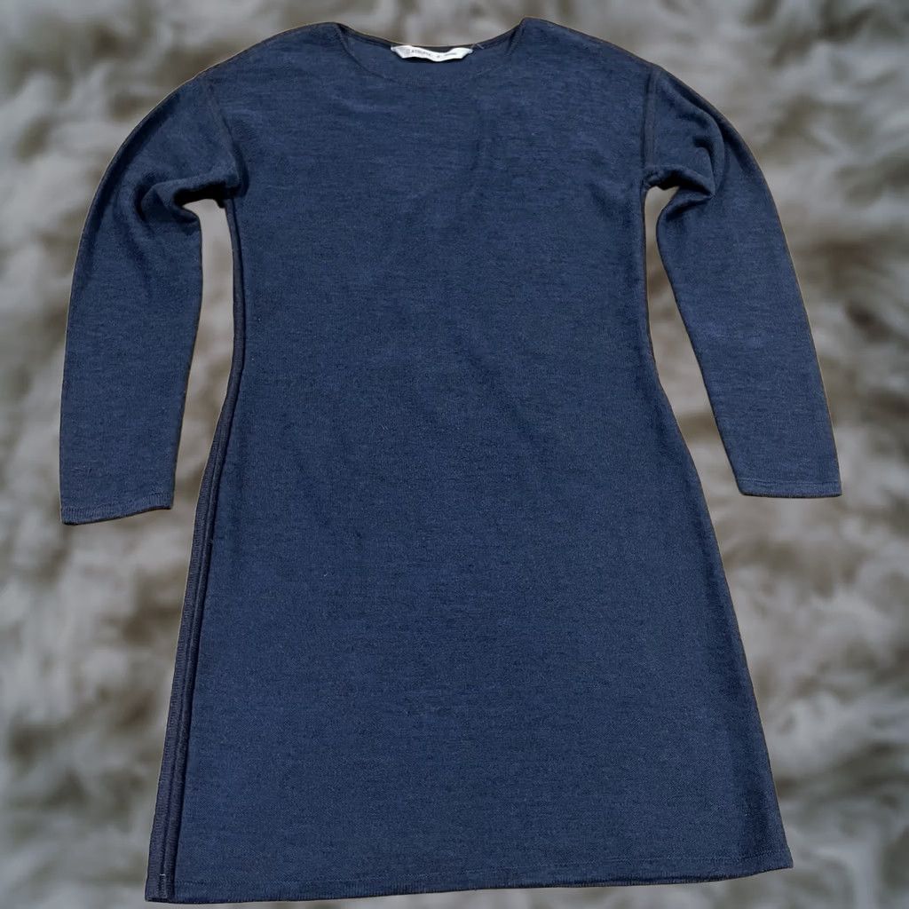 athleta dress long sleeve Athleta Malaga Turtleneck Dress Long Sleeve Heathered Black Womens Small